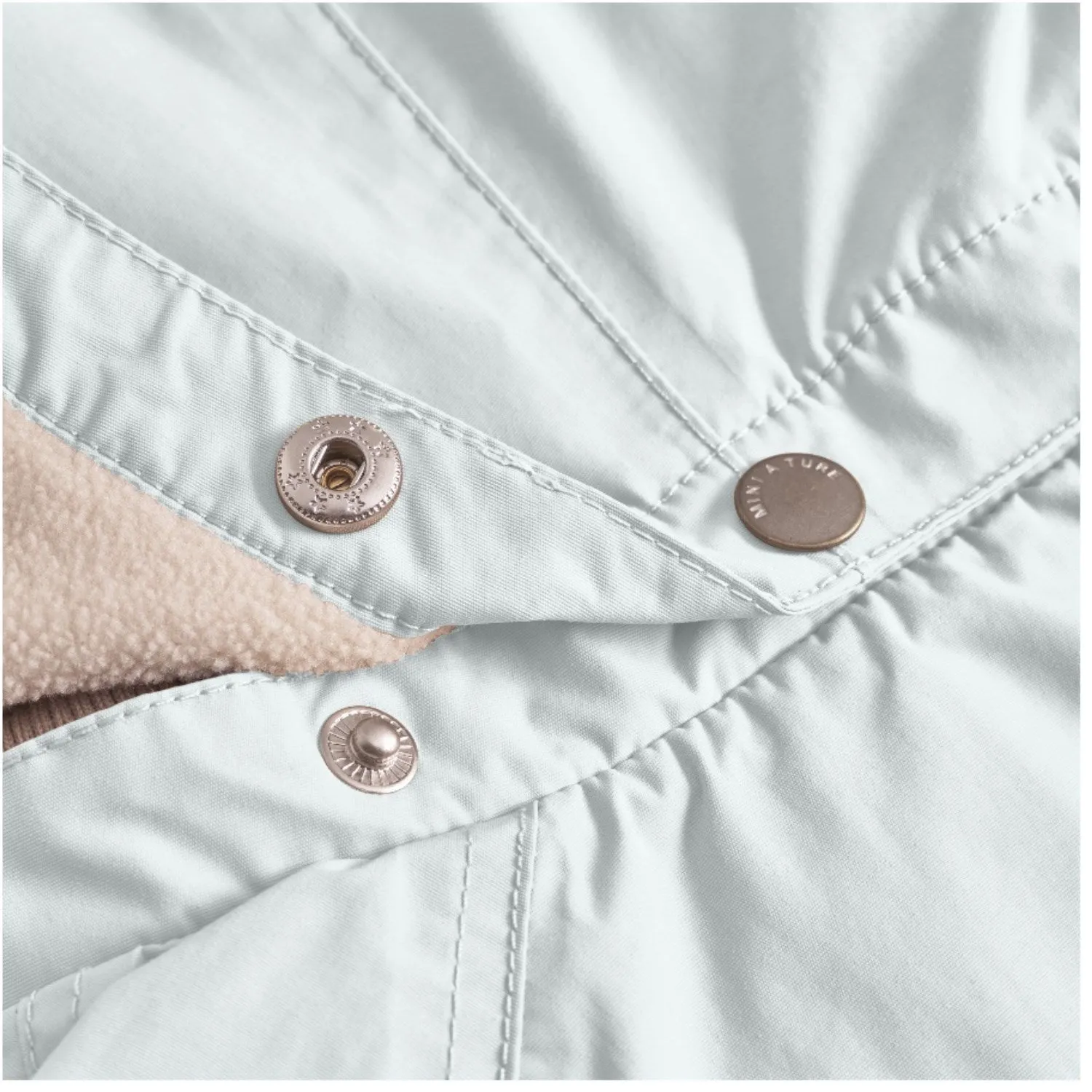 Mini A ture Blue Metal Wai Fleece Lined Spring Jacket. GRS Temperature Regulating