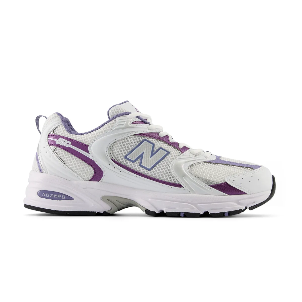 530 'White Purple' Rolling Motion Geometry Athletic Appeal