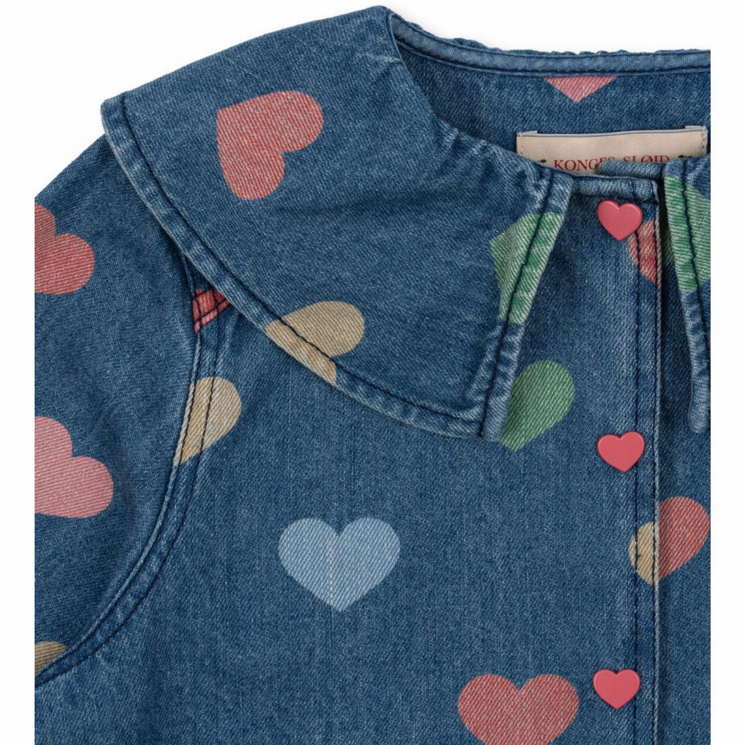 Konges Sl?jd Bon Coeur Color?? Magot Denim Shirt GOTS snag resistant