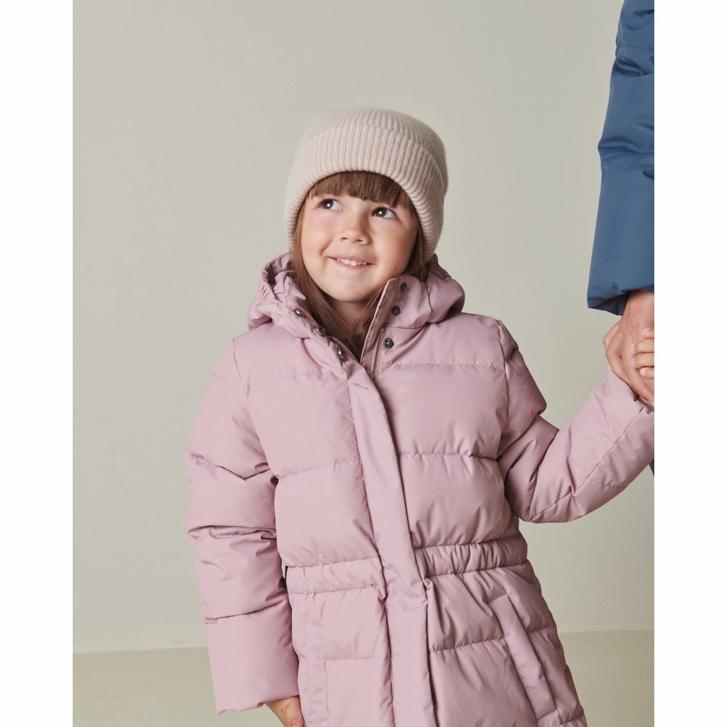 Cashmere Blend MarMar Technical Puffer Light Mauve Olvin Coat