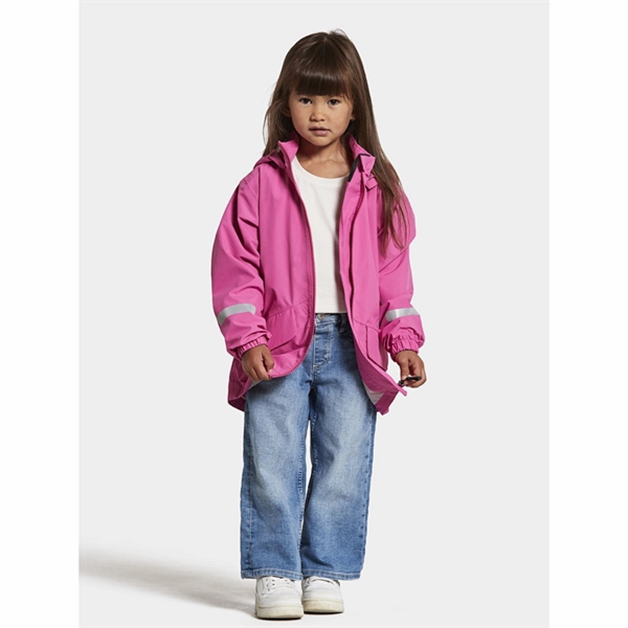 Didriksons Norma Kids Sweet Pink Jacket MoistureWickingLining Collar Stabilization System