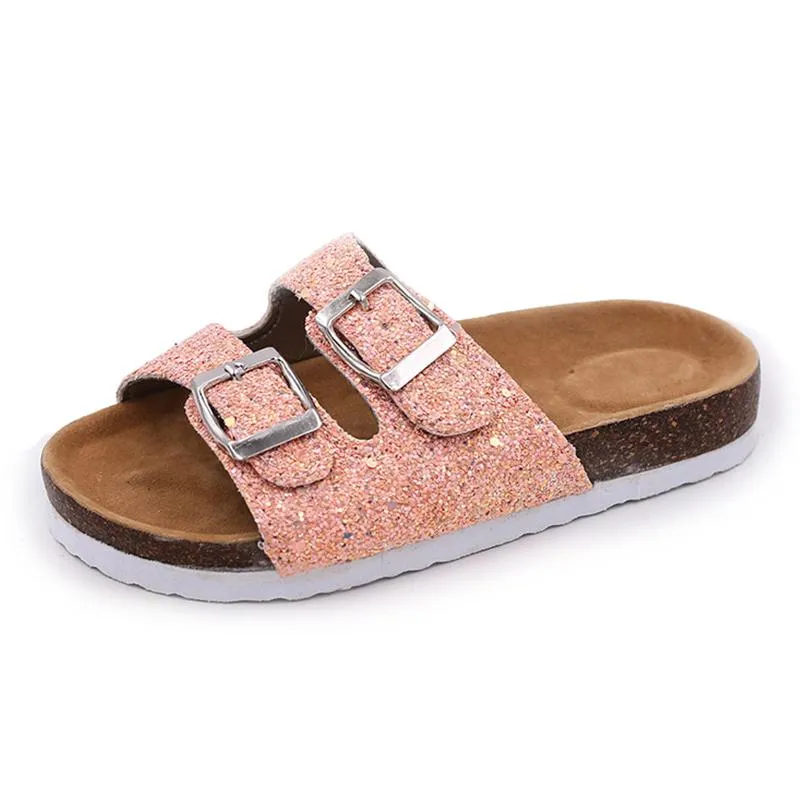 MOF Kids double strap slippers