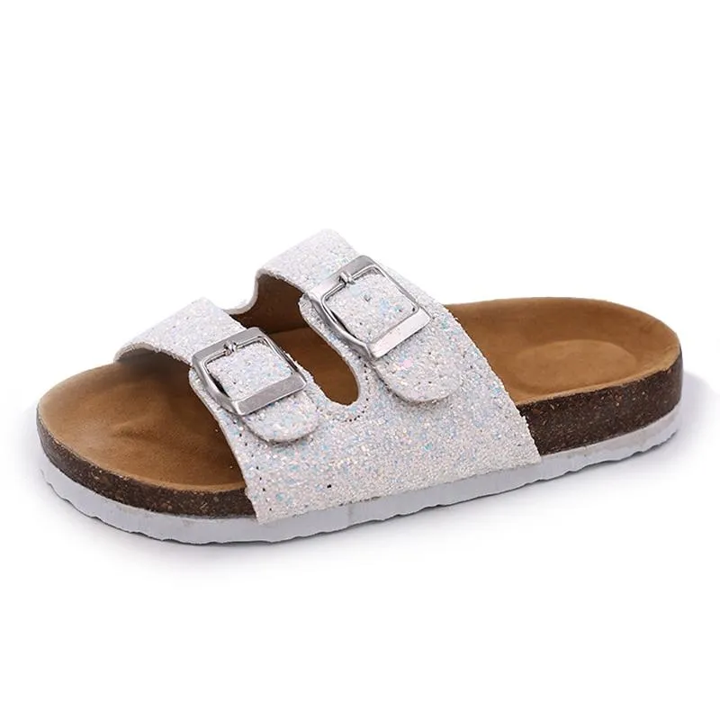 MOF Kids double strap slippers