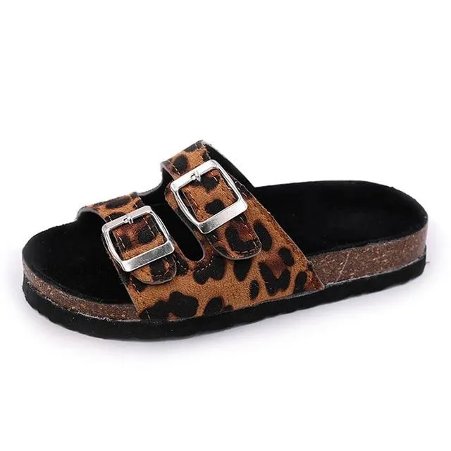 MOF Kids double strap slippers