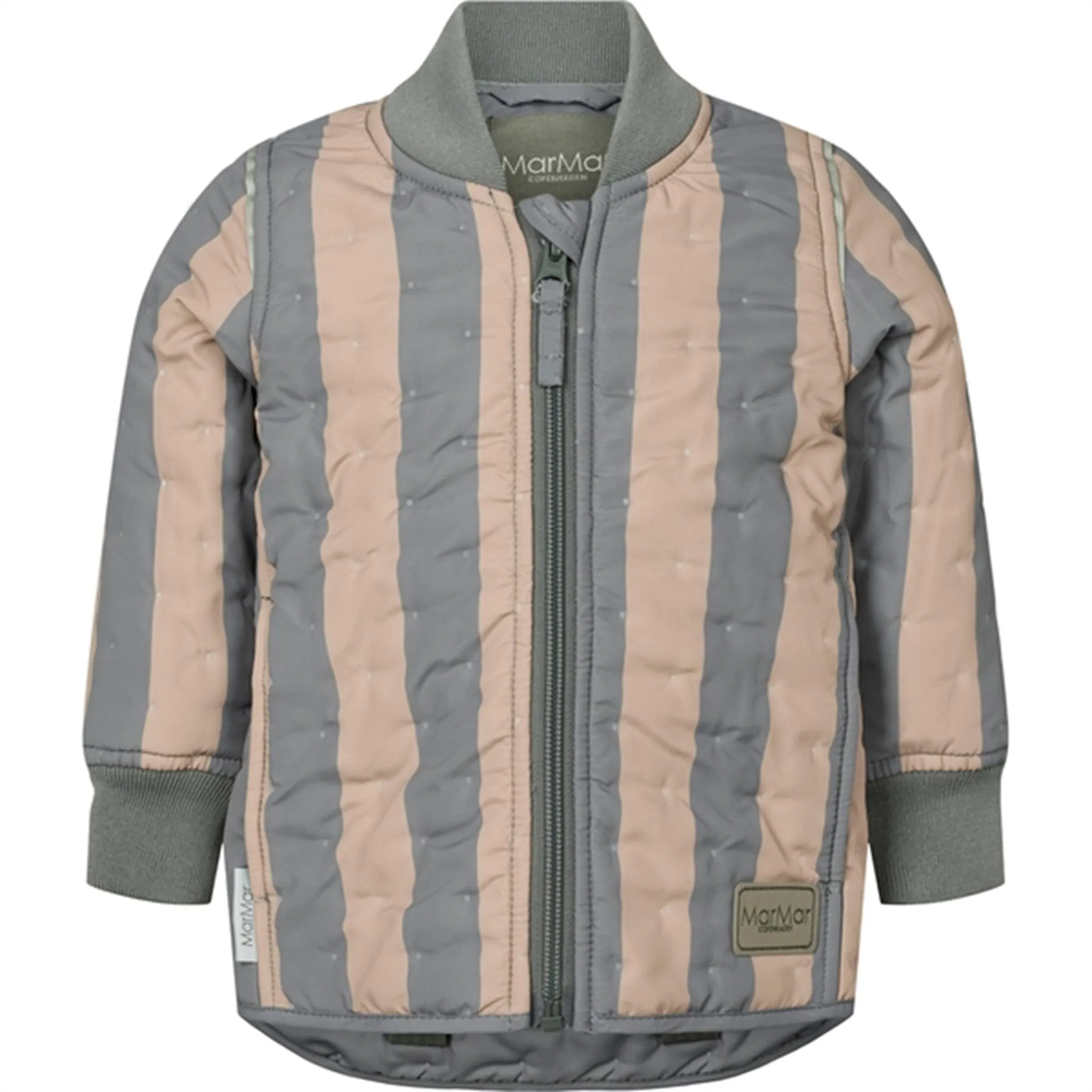 MarMar Alpaca Stripe Orry Thermo Jacket Seamless Shoulder Design Airflow Ventilation
