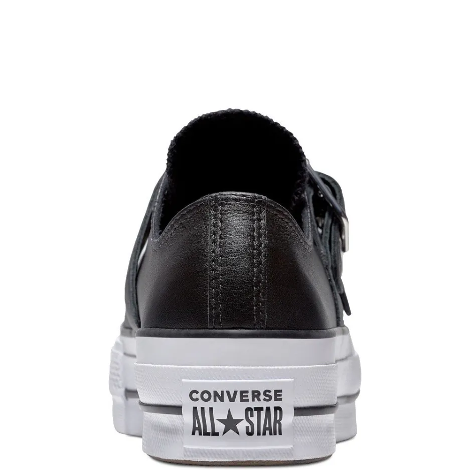 Uphill running Seamless transition Converse scarpa sneakers da donna con zeppa CTAS Lift Buckle 562835C black