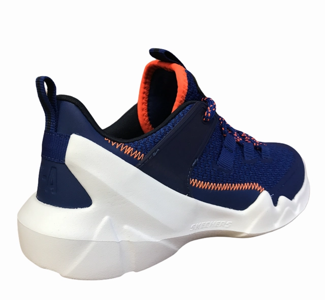 Flexible Arch Support running for personal records Skechers scarpa da ginnastica da ragazzo DLT-A Interserge 97960L BLNV nero blu
