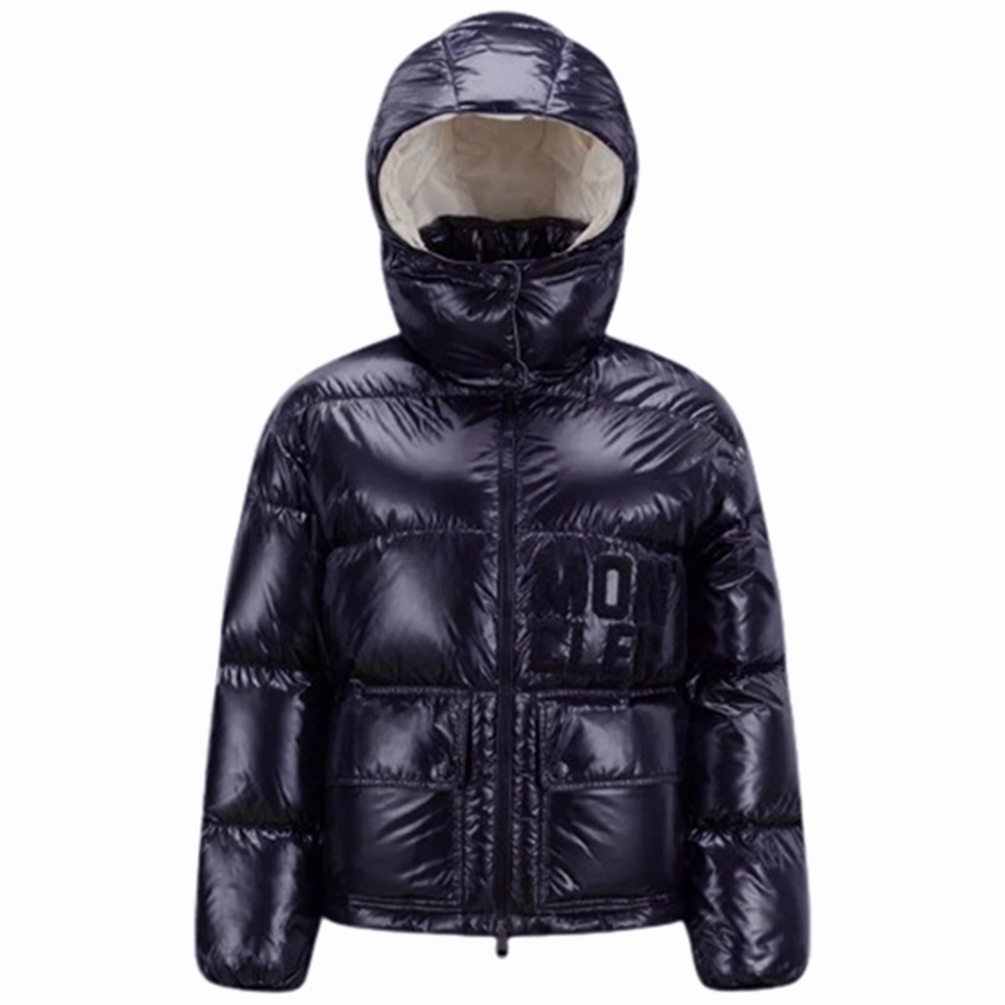 Heat Sealed Zippers Moncler Abbaye Jacket Navy