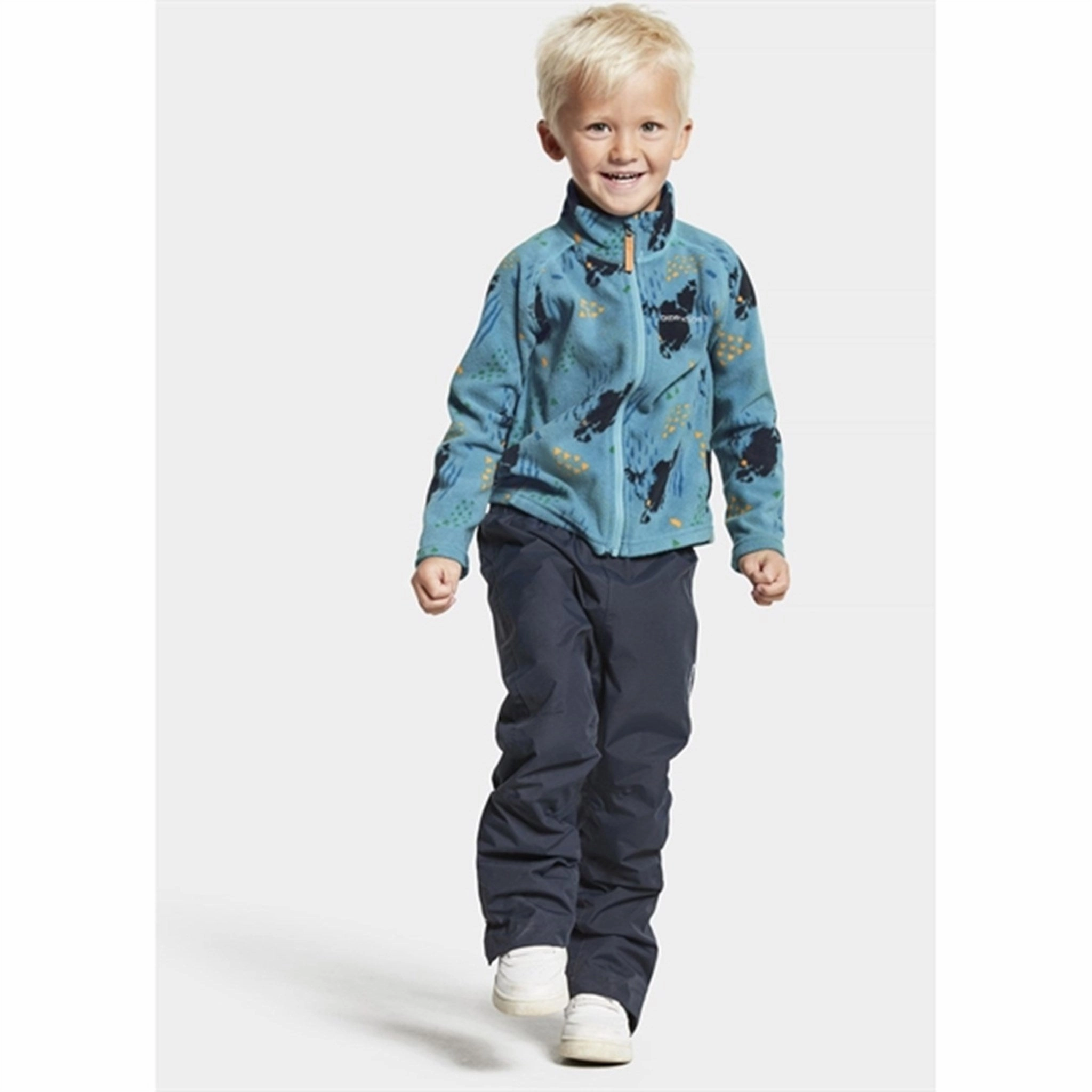 Layered Comfort Look Didriksons Monte Grundsund Blue Fleece Jacket
