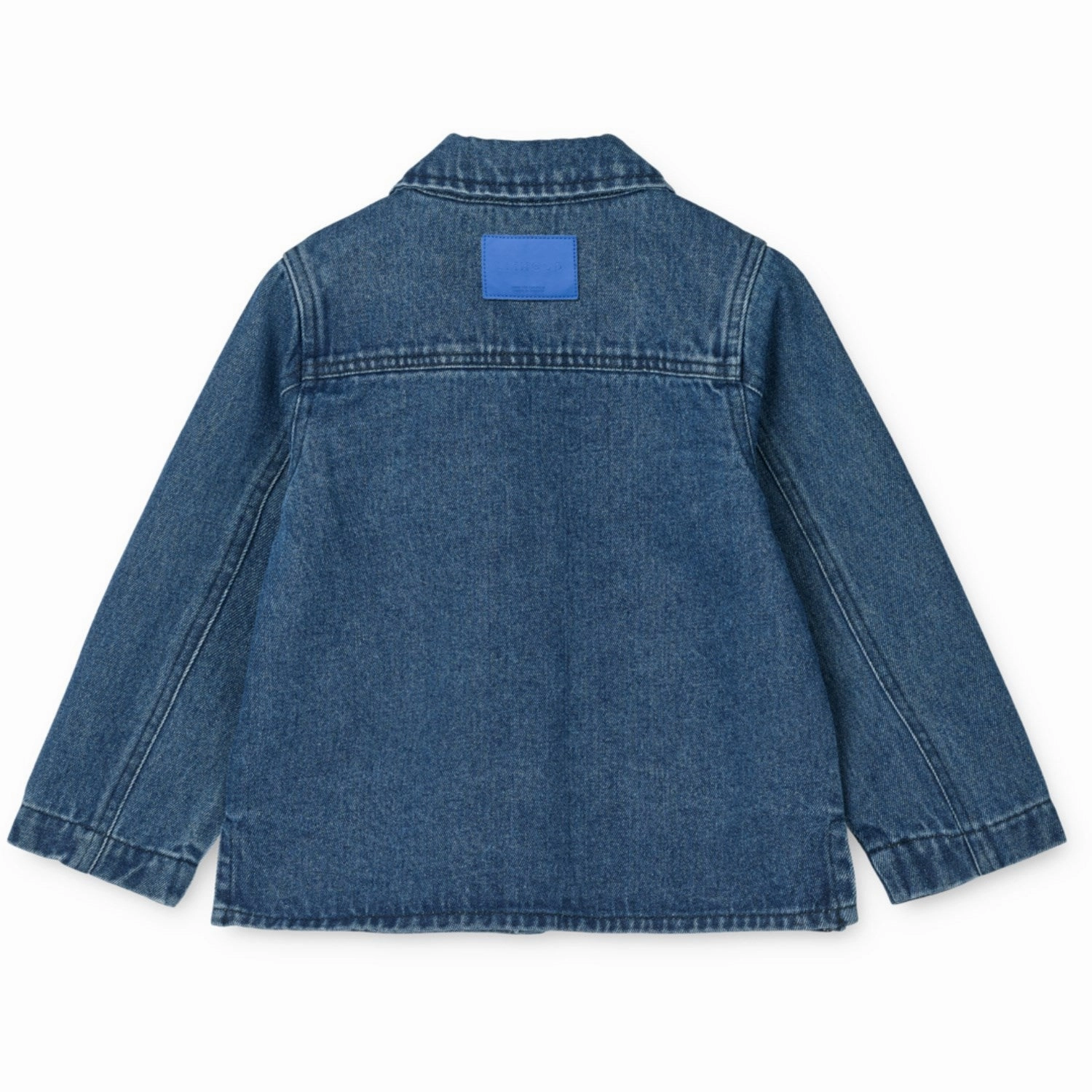 City Walking Style LIEWOOD Medium Blue Denim Kinsley Placement Denim Overshirt