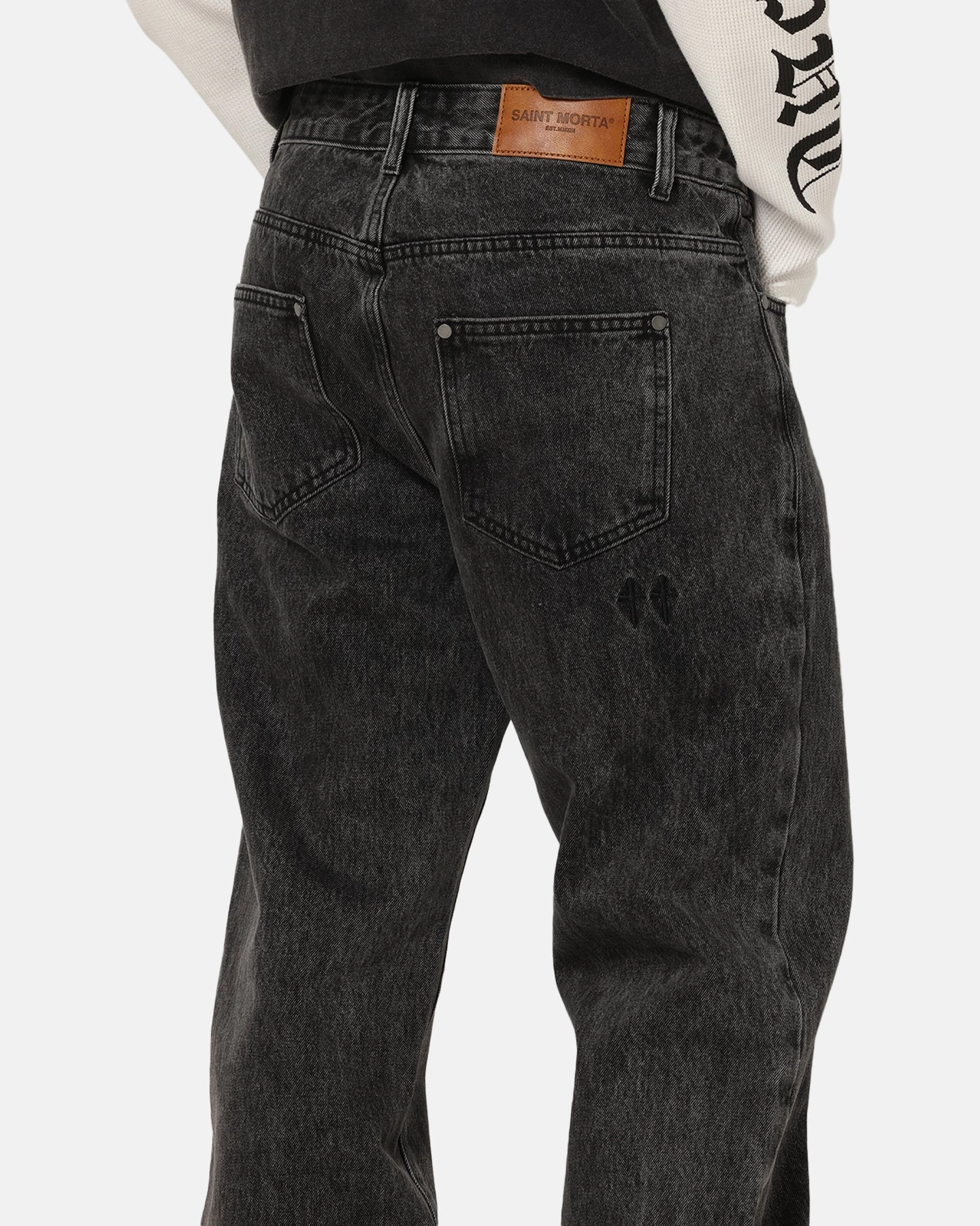 Saint Morta Psykhe Jeans Sulphur Grey Anti Pilling Fabric