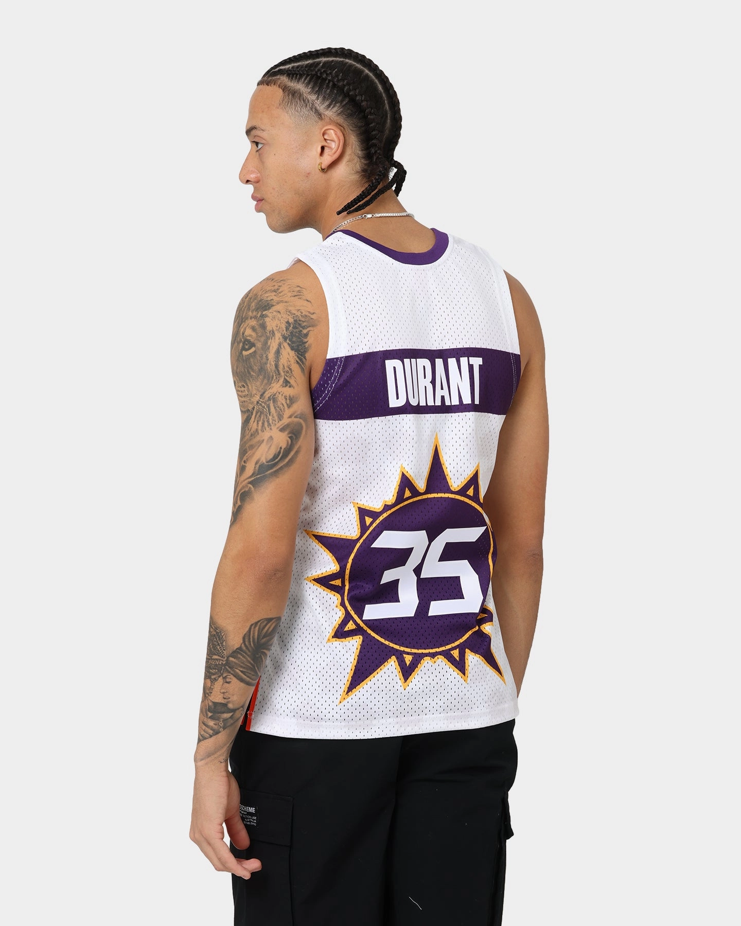 Moisture Management System Slim Silhouette Mitchell & Ness Phoenix Suns Sophomores Kevin Durant #35 Swingman Jersey White