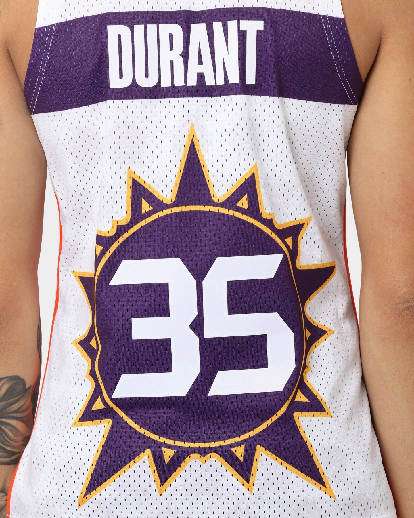 Weightless Layer Abrasion Resistant Fabric Mitchell & Ness Phoenix Suns Sophomores Kevin Durant #35 Swingman Jersey White