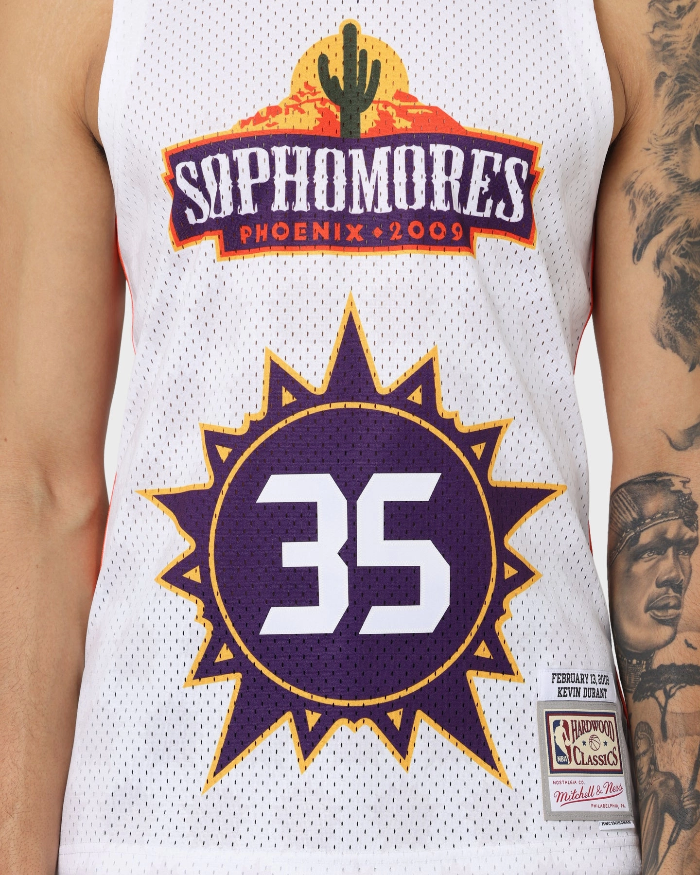 Everyday Flex Mitchell & Ness Phoenix Suns Sophomores Kevin Durant #35 Swingman Jersey White