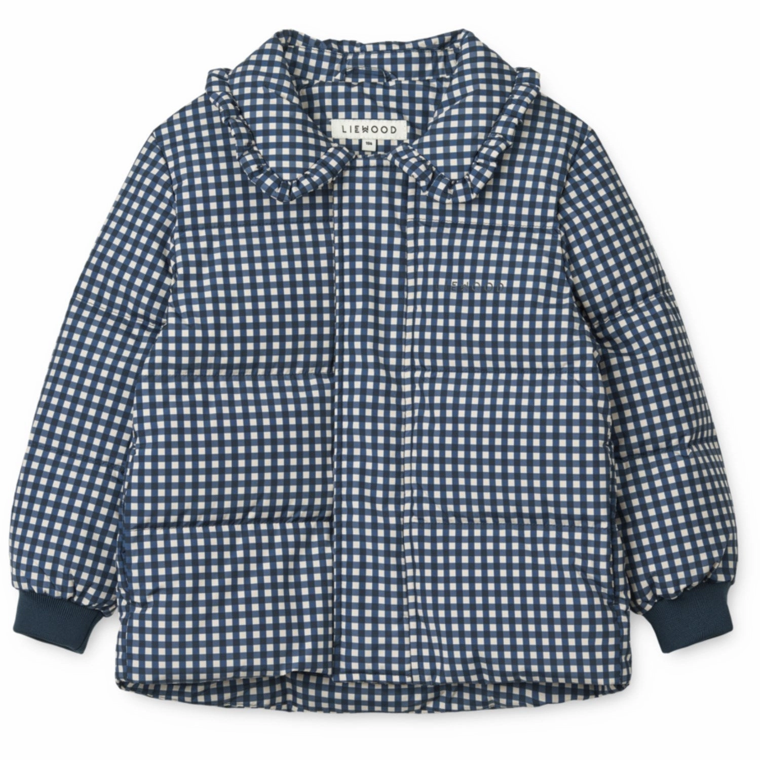 Versatile Layering LieWood Check Classic Navy / Dark Sandy Anemone Down Puffer Jacket