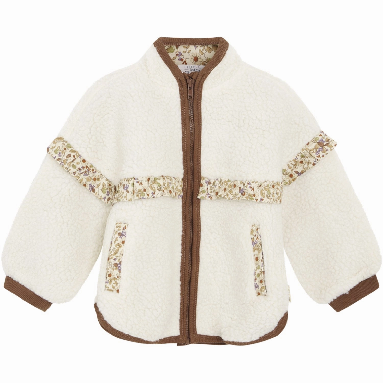 Office Wear Moisture Wicking Lining Hust & Claire Oat Milk Mini Emi Jacket