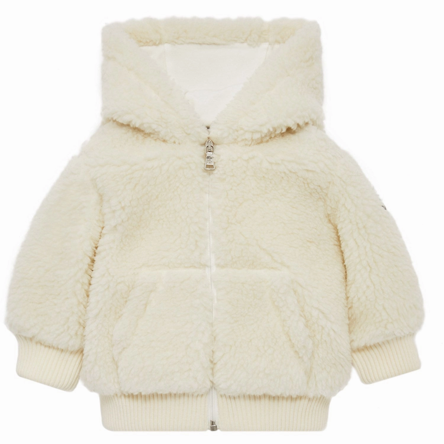 Moncler Natural Zip Up Jacket ShrinkResistantFabric Modern Aesthetic