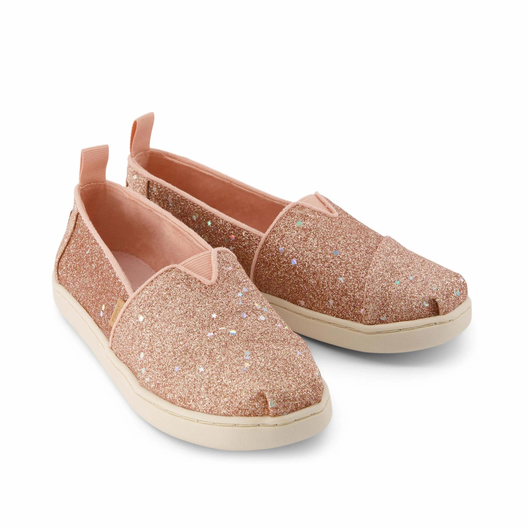Youth Alpargata Rose Gold Cosmic Glitter Kids Shoe Muscle Friendly