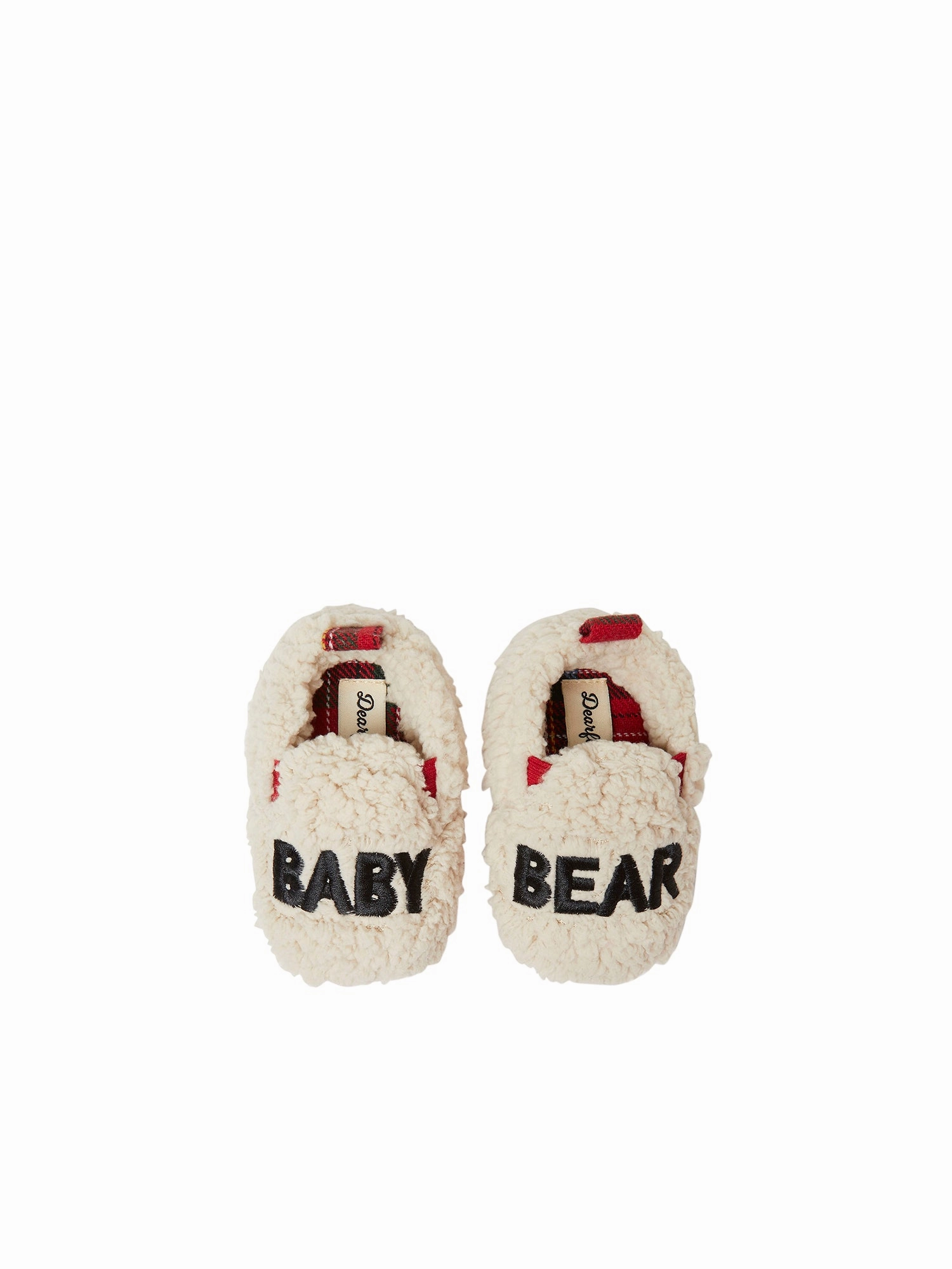 Soft Soles Hygroscopic Insole Layer Dearfoams Kid's Baby Bear Faux Shearling Closed Back Slipper