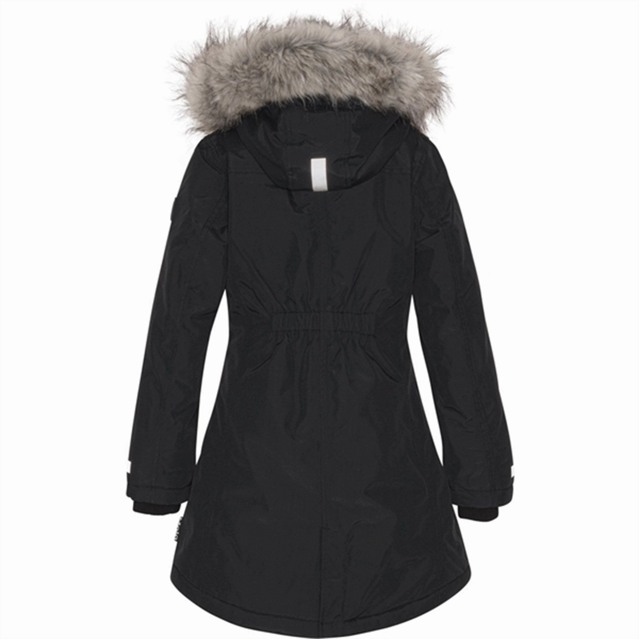 Molo Black Peace Jacket FlexibleHoodDesign RubberizedTrim