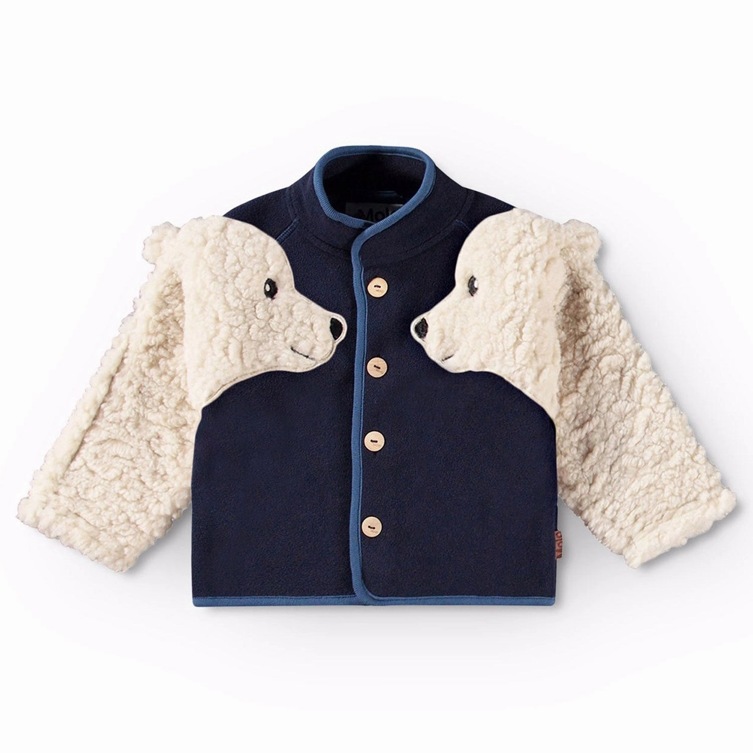 Molo Dark Night Ummi Fleece Jacket Asymmetric Hemline