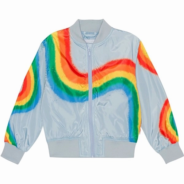 Molo Diagonal Rainbow Haliva Jacket Weather Ready Soft Layers