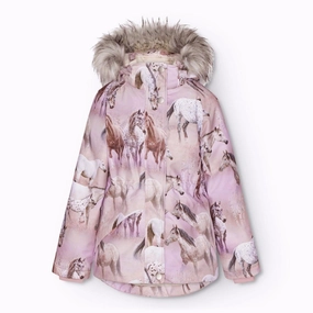 ConvertibleCollar Molo Dreamy Horses Cathy Fur Jacket