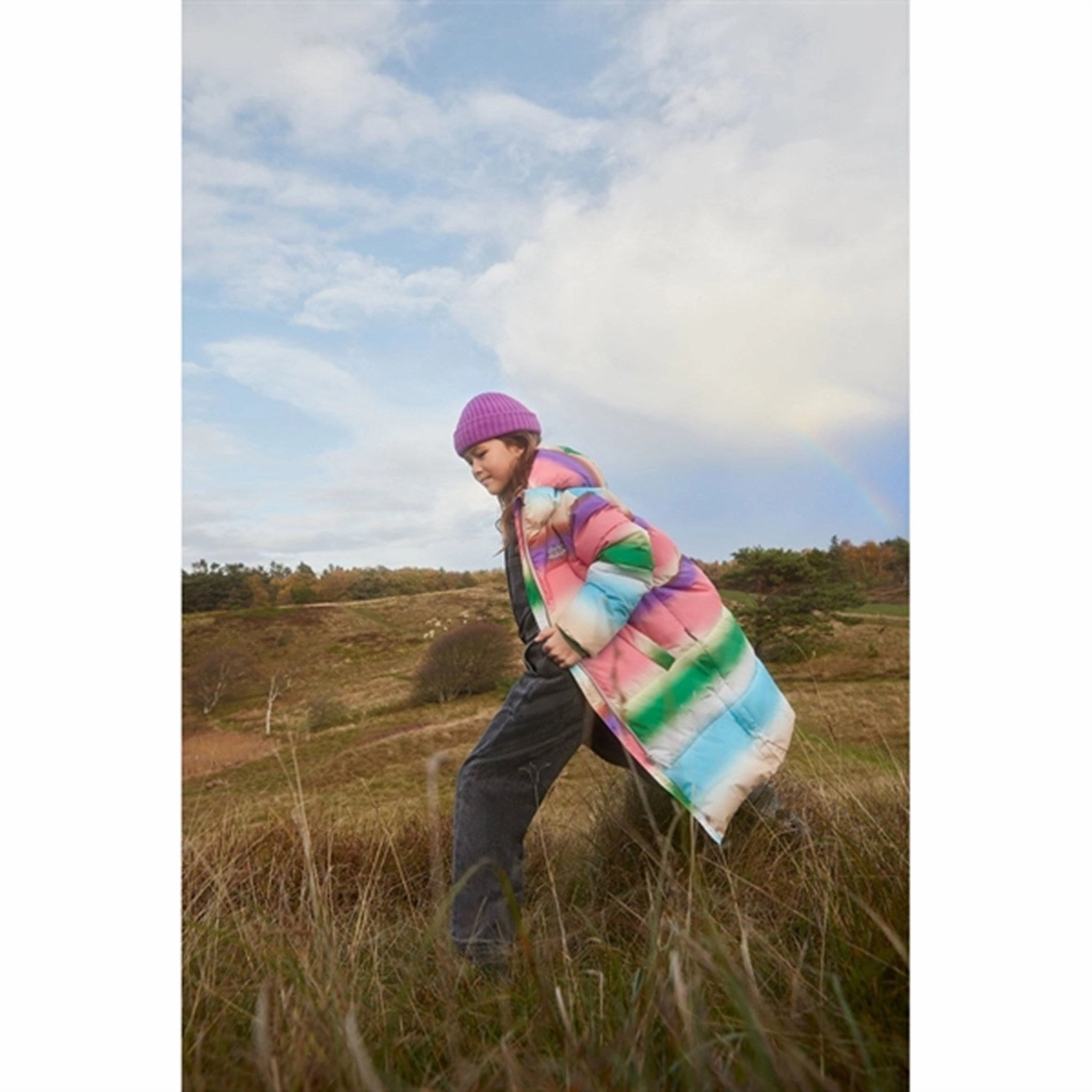 Molo Rainbow Magic Harper Jacket Compression Fold Design Relaxed City Style