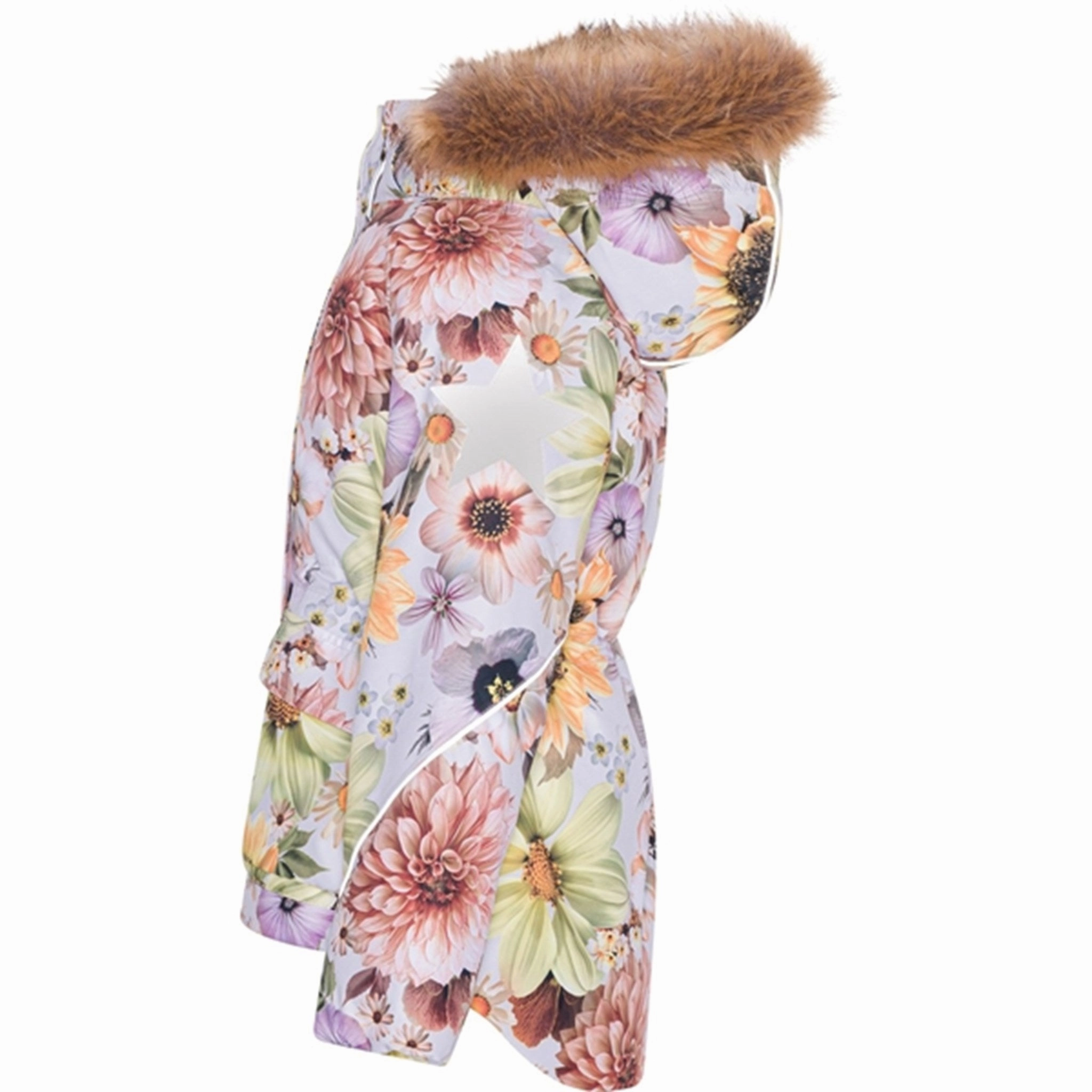 Molo Retro Flowers Cathy Fur Jacket City Ready Style
