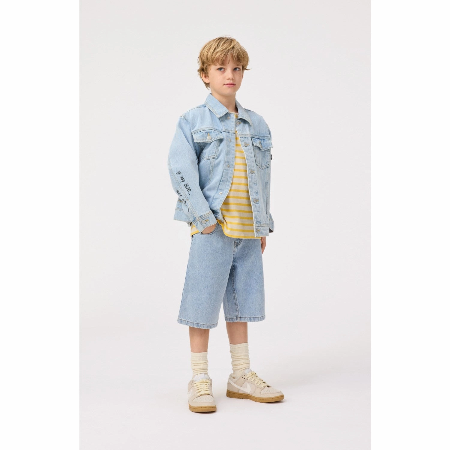 Molo Sun-bleach Blue Honore Jacket Heat Reflective Layer CompressionPackableFabric
