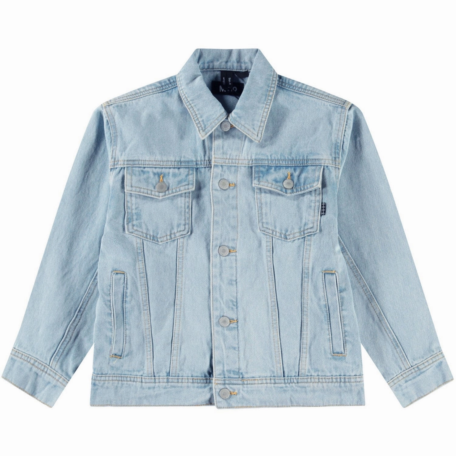 Functional Pockets Style Molo Sun-bleach Blue Honore Jacket