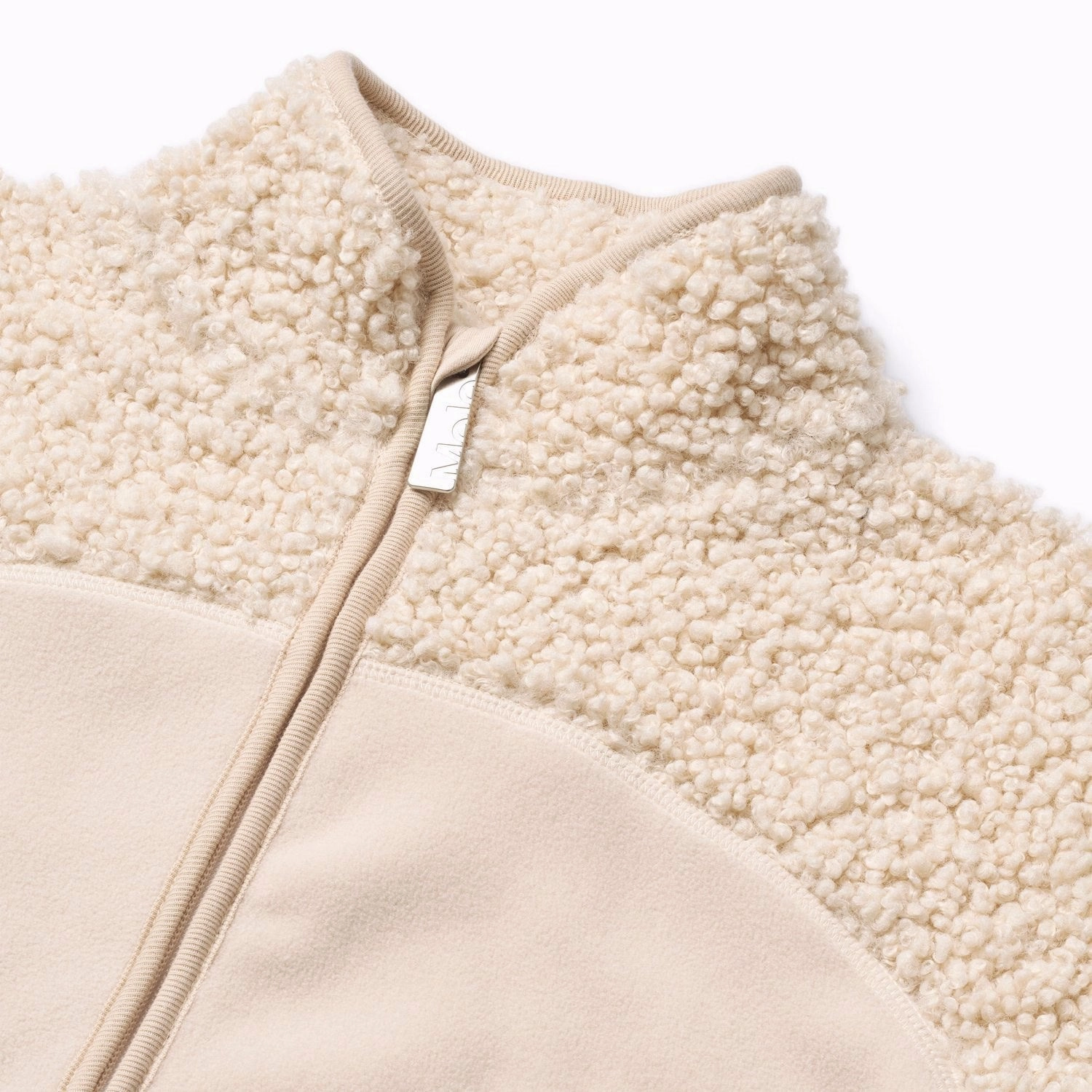 Minimal Travel Look Four Way Stretch Molo Vanilla Ulani Fleece Jacket
