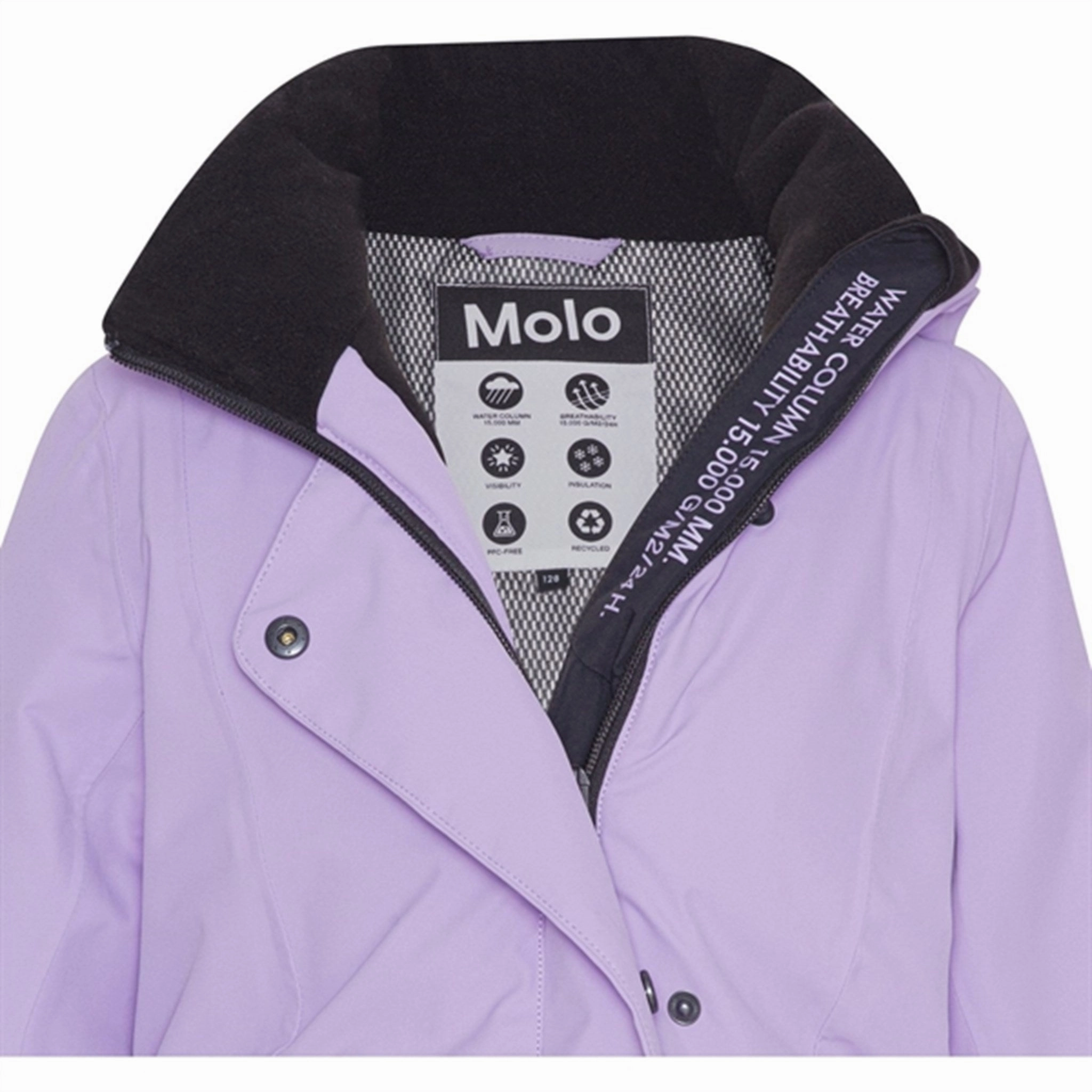 Molo Violet Sky Pearson Jacket Thermo Regulating Fabric Clean Street Look