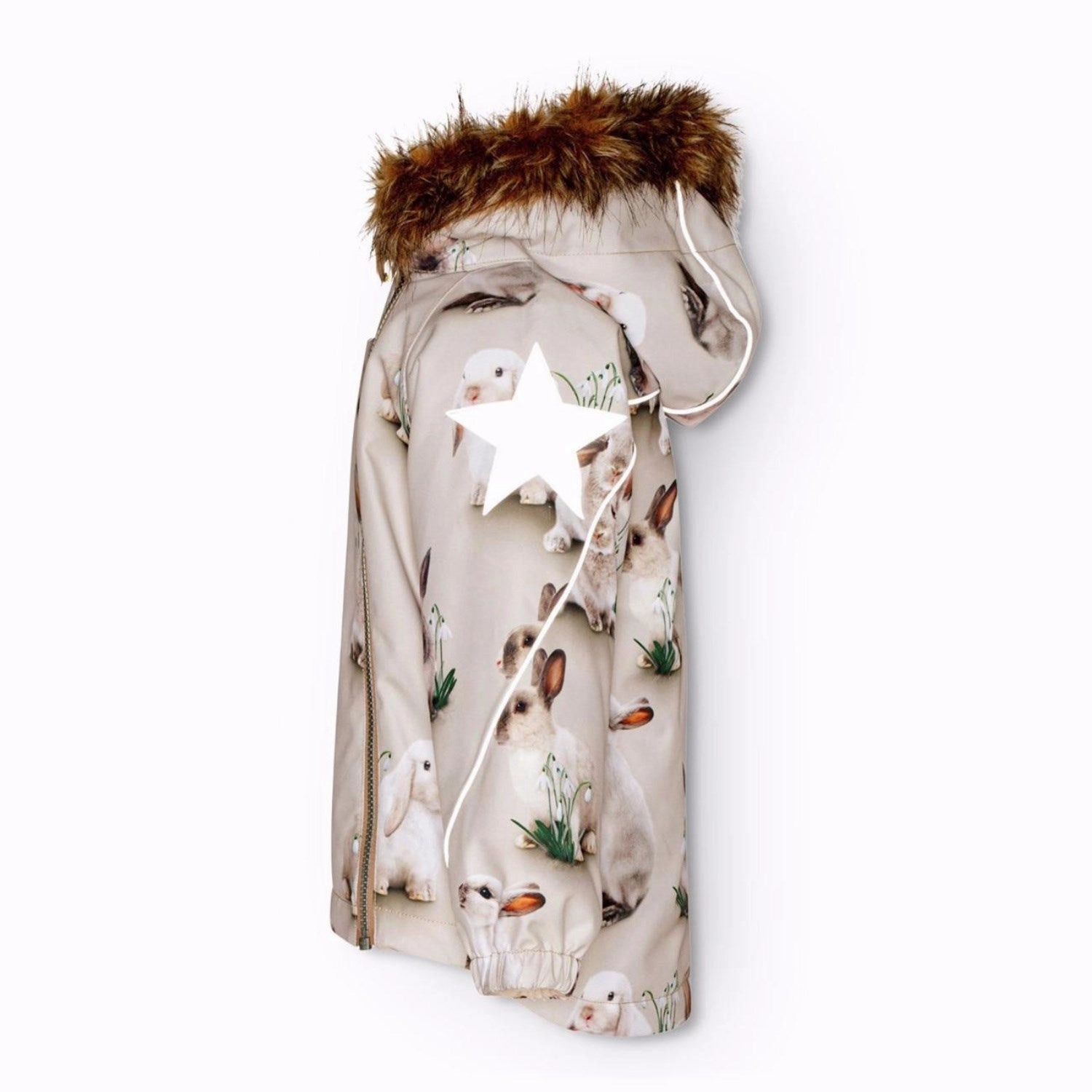 Molo Winter Rabbits Hopla Fur Jacket Fleece Lined