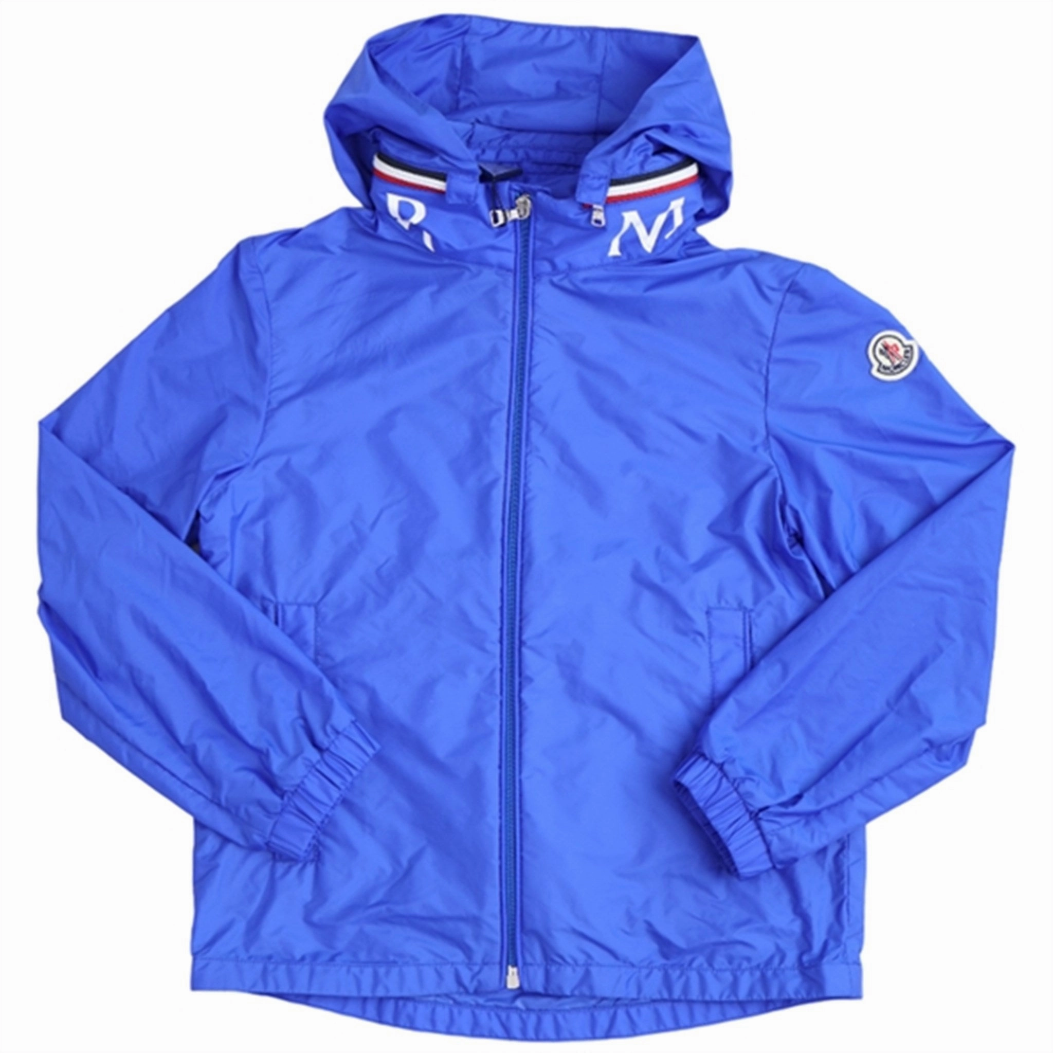 Green Material Seamless Shoulder Construction Moncler Aidrian Jacket Cobalt Blue