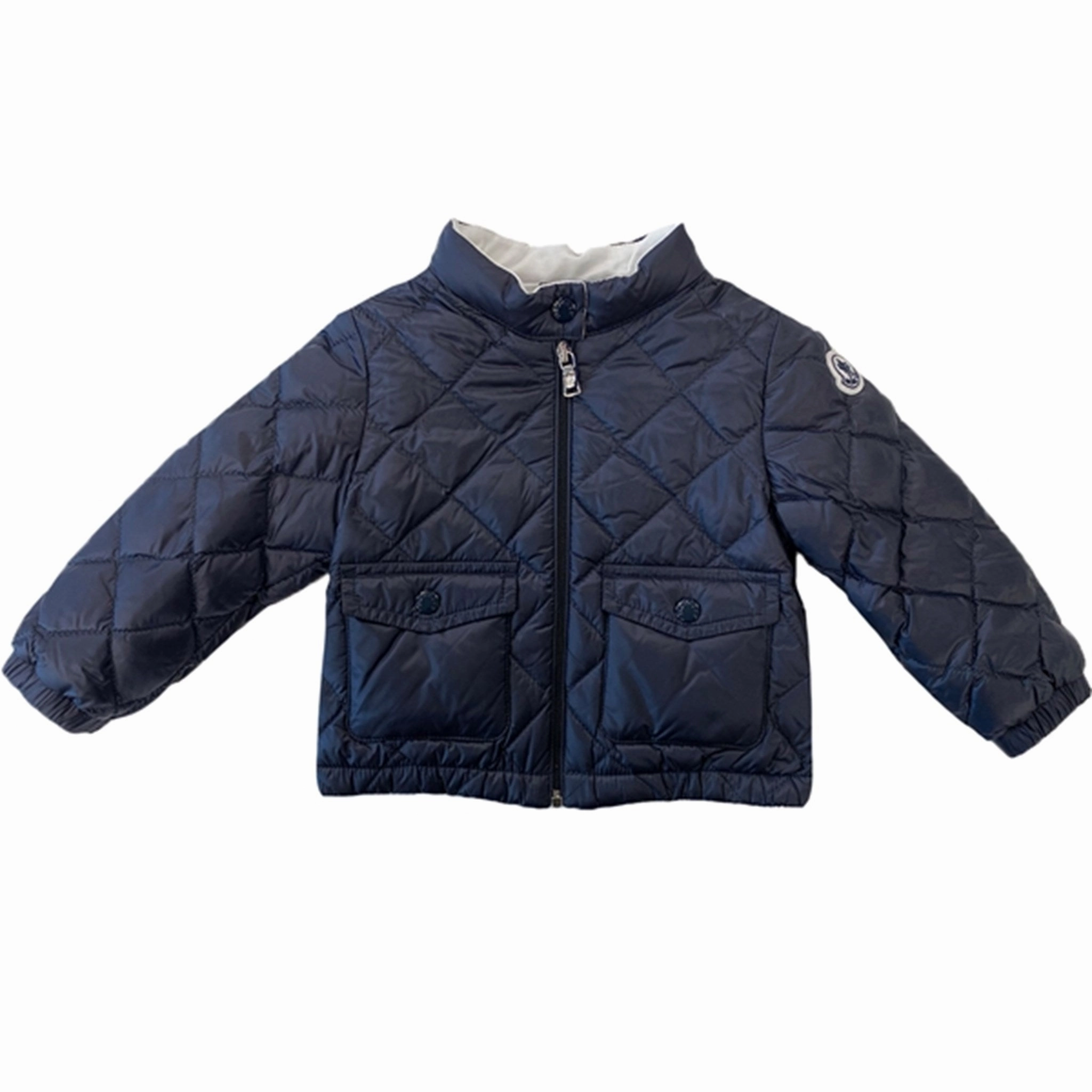 Moncler Binic Giubbotto Jacket Navy Eco Friendly Material