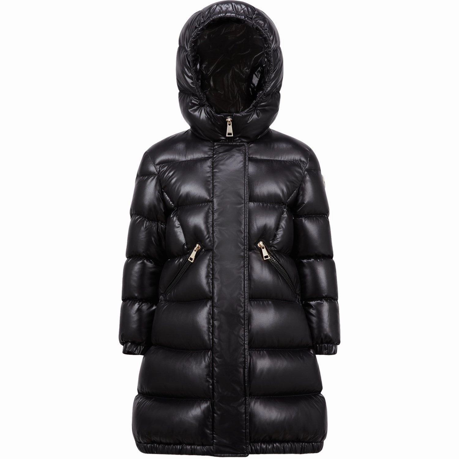 Moncler Black Bellevue Long Coat Transitional City Fit