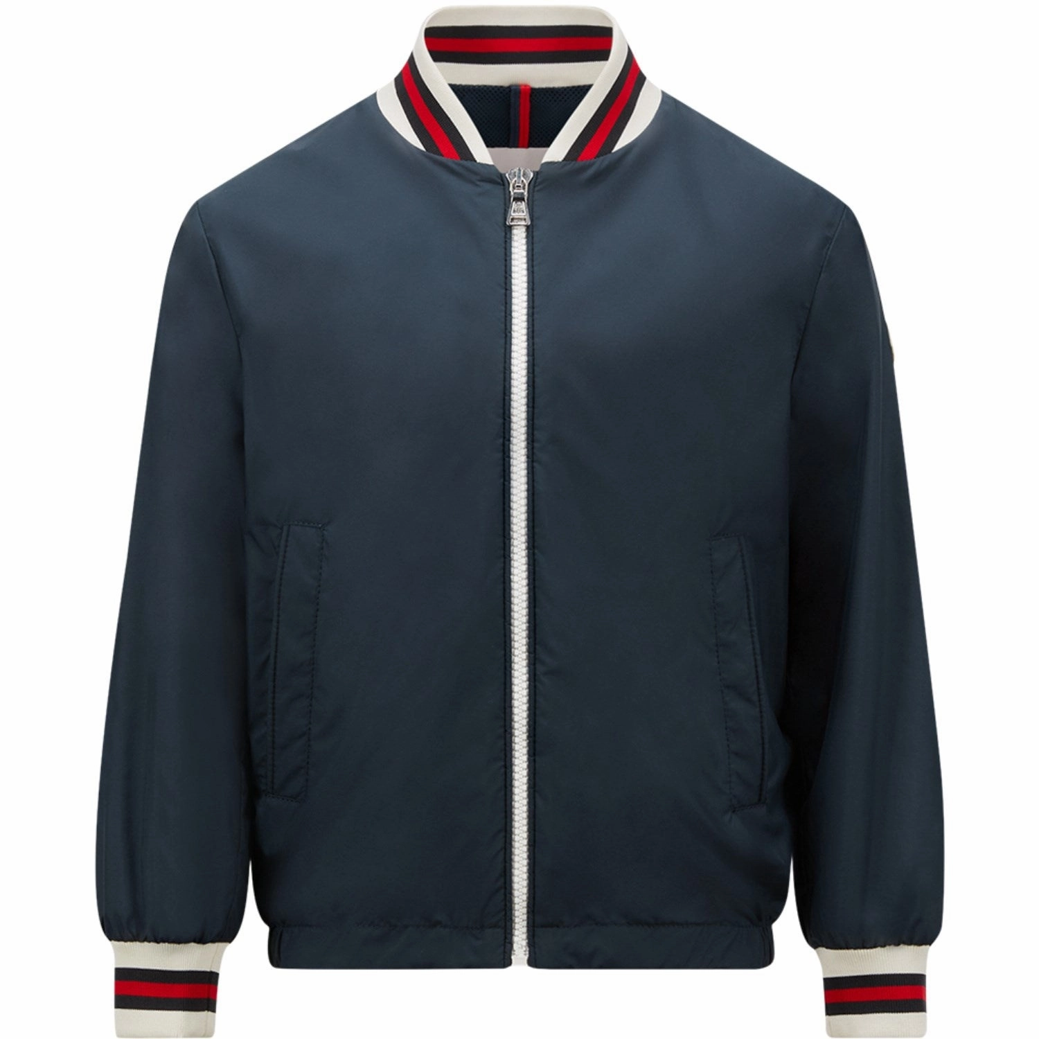 Secure Closure Systems BreathableFabric Moncler Blue Night Maki Bomber Jacket