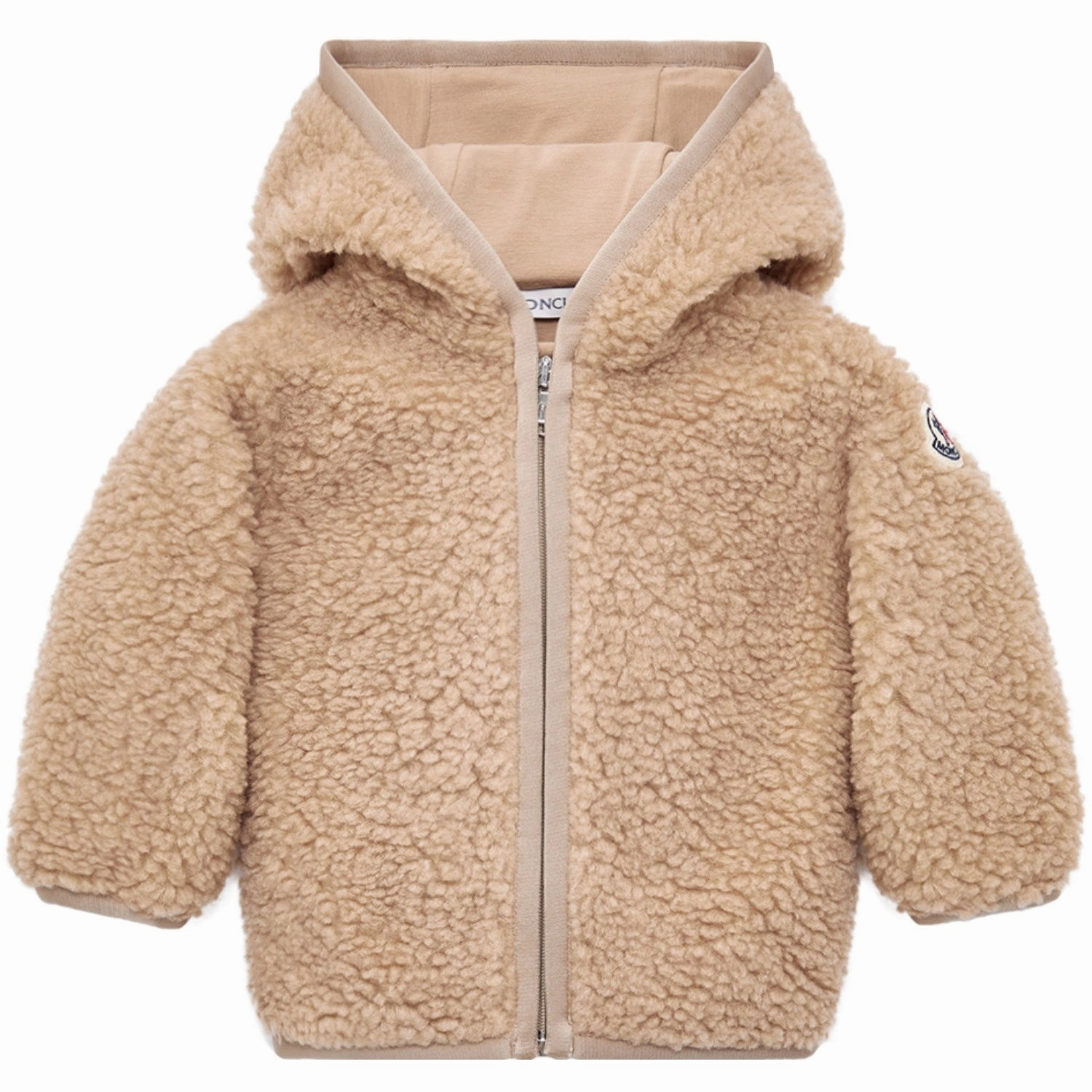 Moncler Brown Zip Up Cardigan Long Length Flexible Insulation
