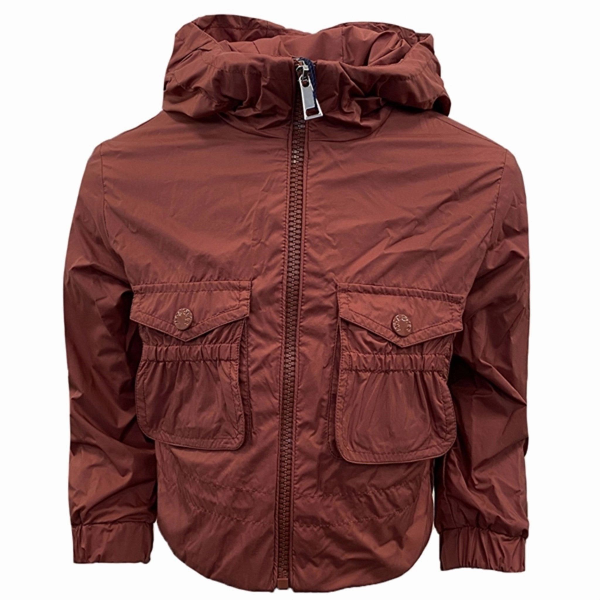 Non Slip Collar Anti Pilling Fabric Moncler Dark Rose Brown Fedat Giubbotto Jacket