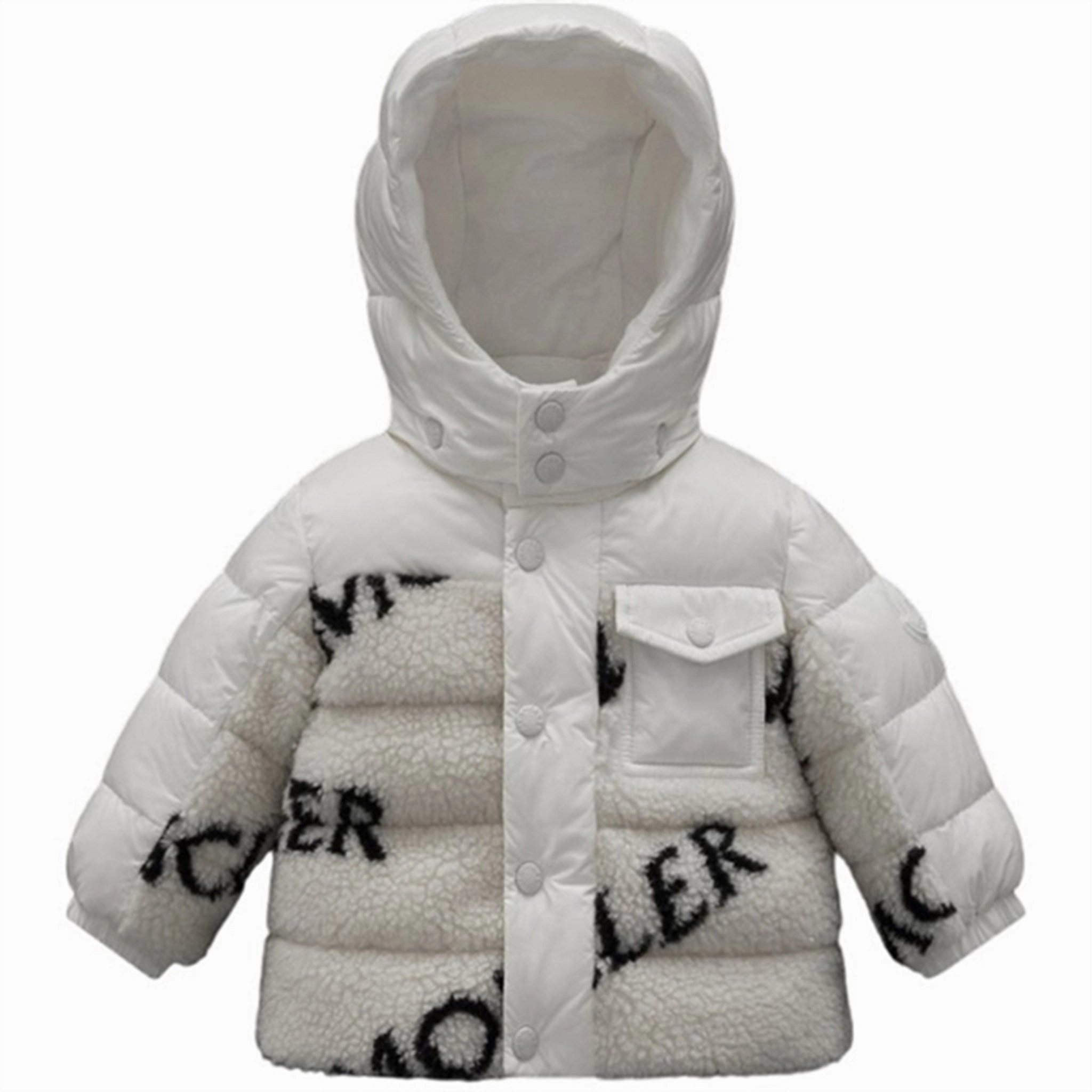 Moncler Haric Giubbotto Jacket White wrinkle free finish Reinforced Shoulder Panels