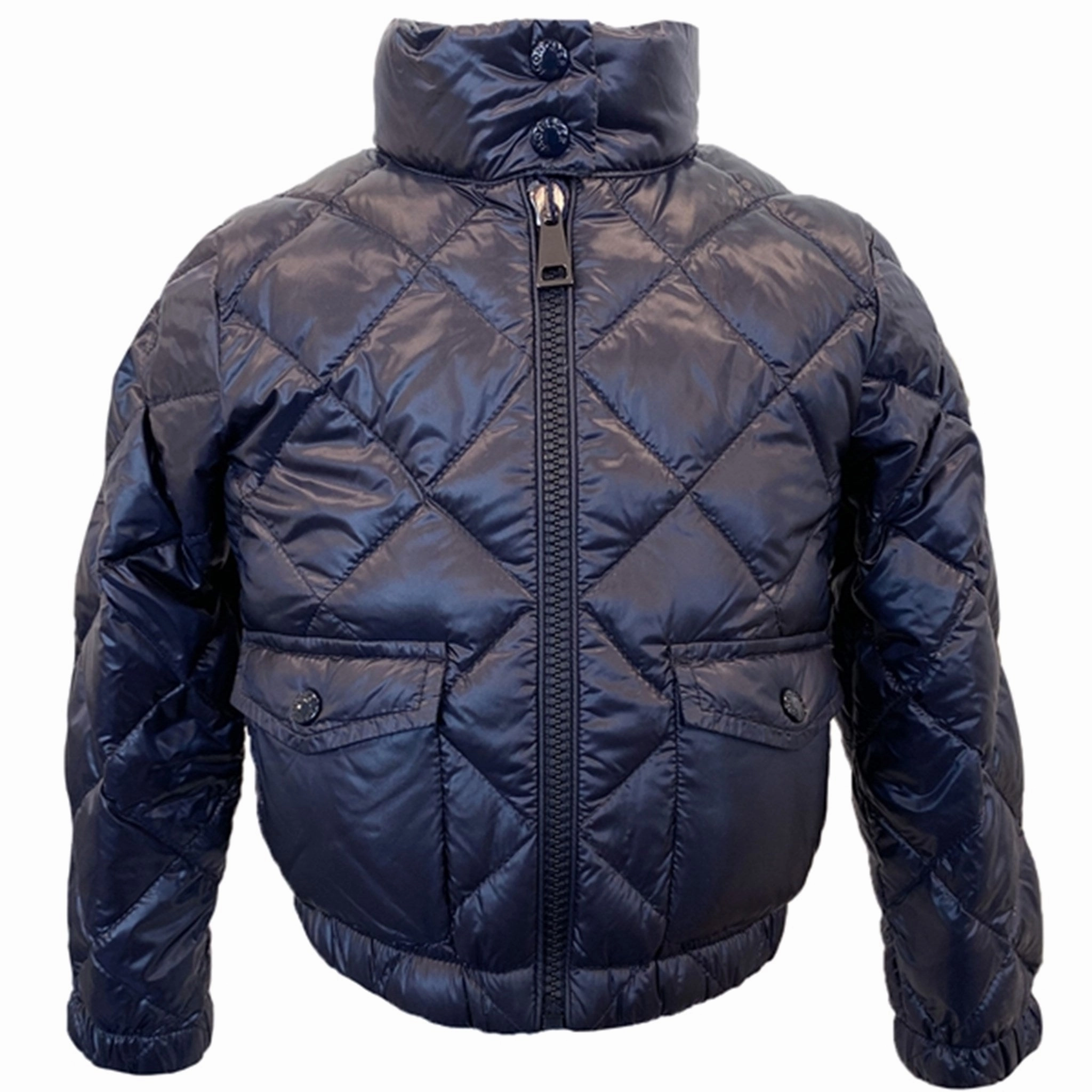 Moncler Navy Binic Giubbotto Jacket Secure Closure Systems