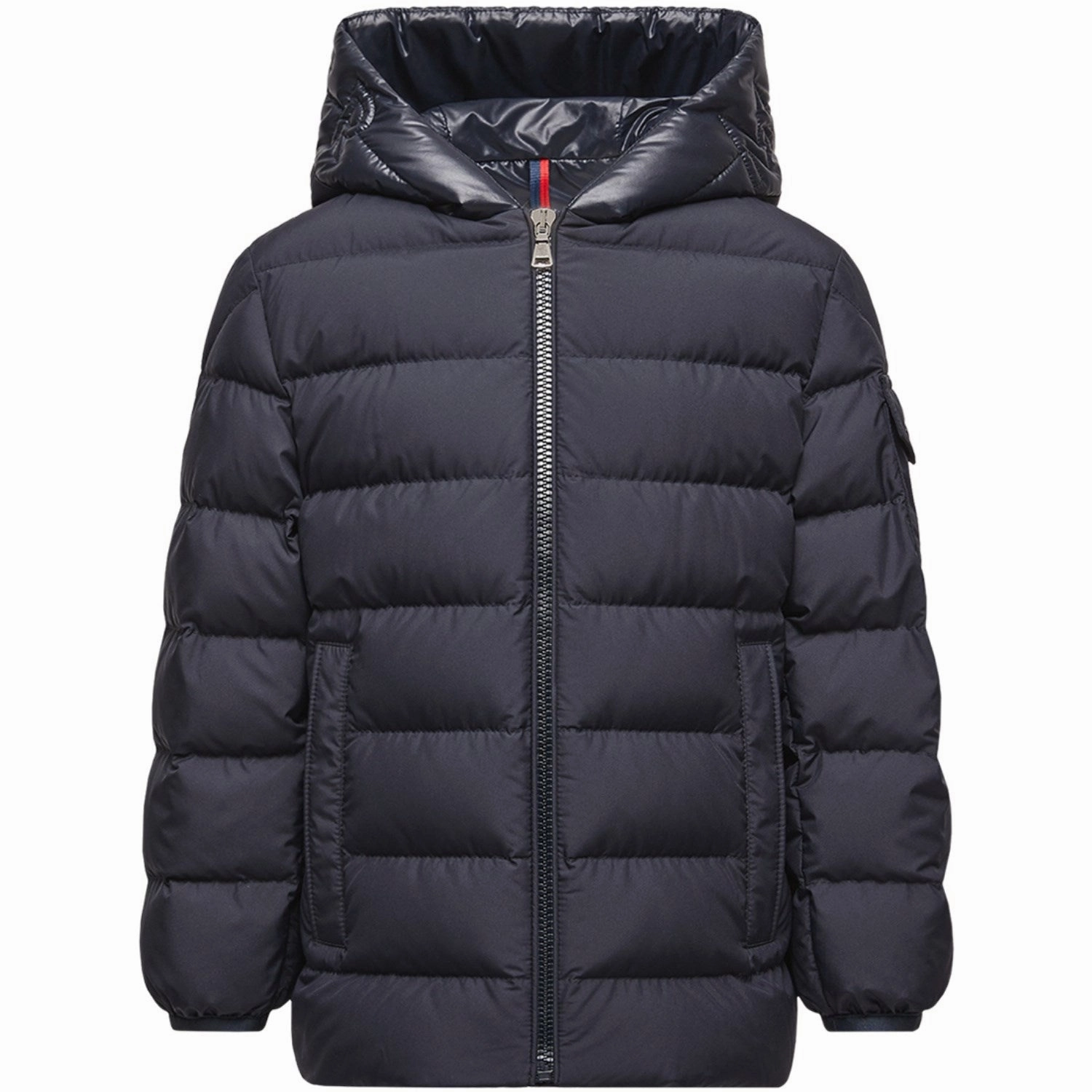 Moncler Navy Najan Short Parka Jacket Breathable Technology hypoallergenic material