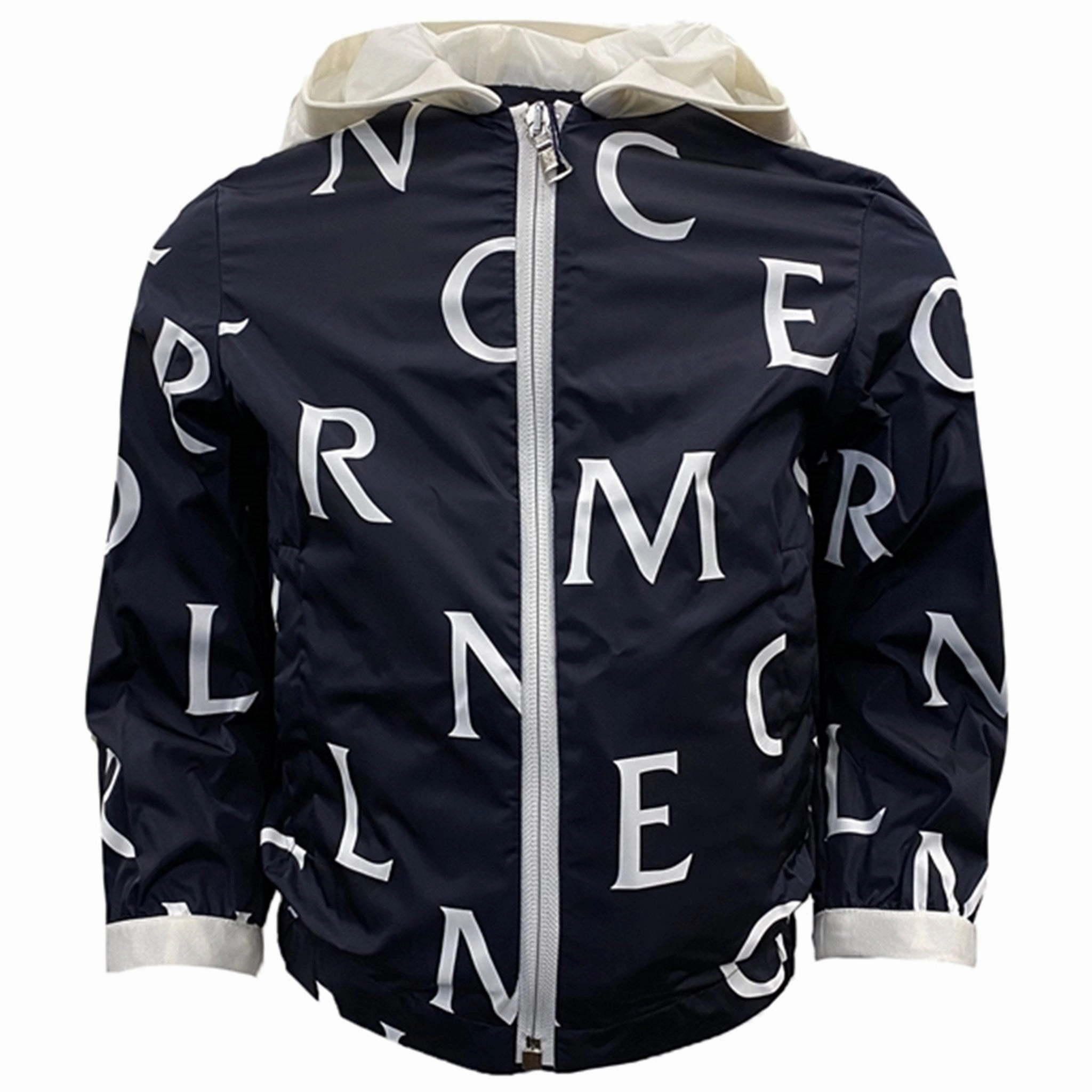 Chic Urban Reflective Trim Moncler Navy Tupeti Giubbotto Jacket