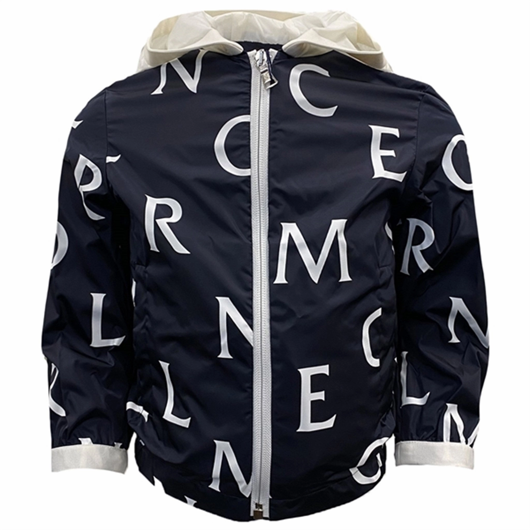 Moncler Navy Tupeti Giubbotto Jacket Compression Fold Design Relaxed Fit Structure