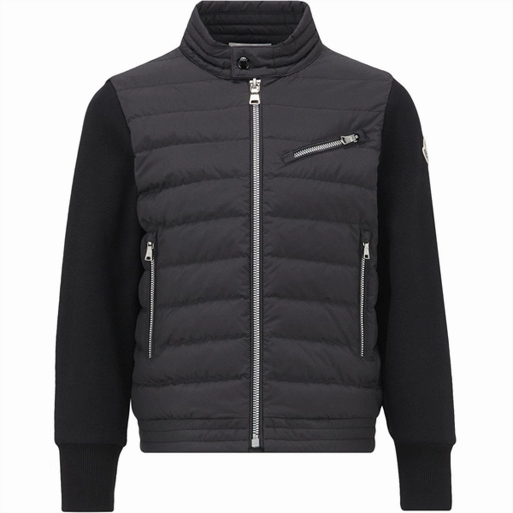 SiliconeGrip Moncler Zip Up Cardigan Black
