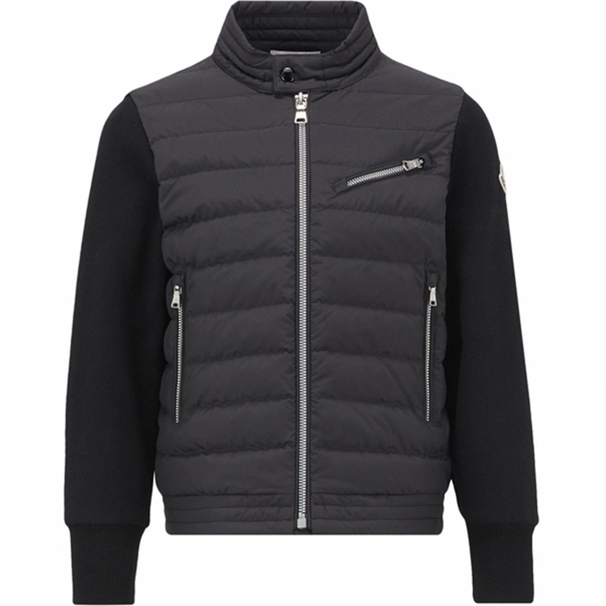 Moncler Zip Up Cardigan Black Weatherproof Shell ThermalReflective