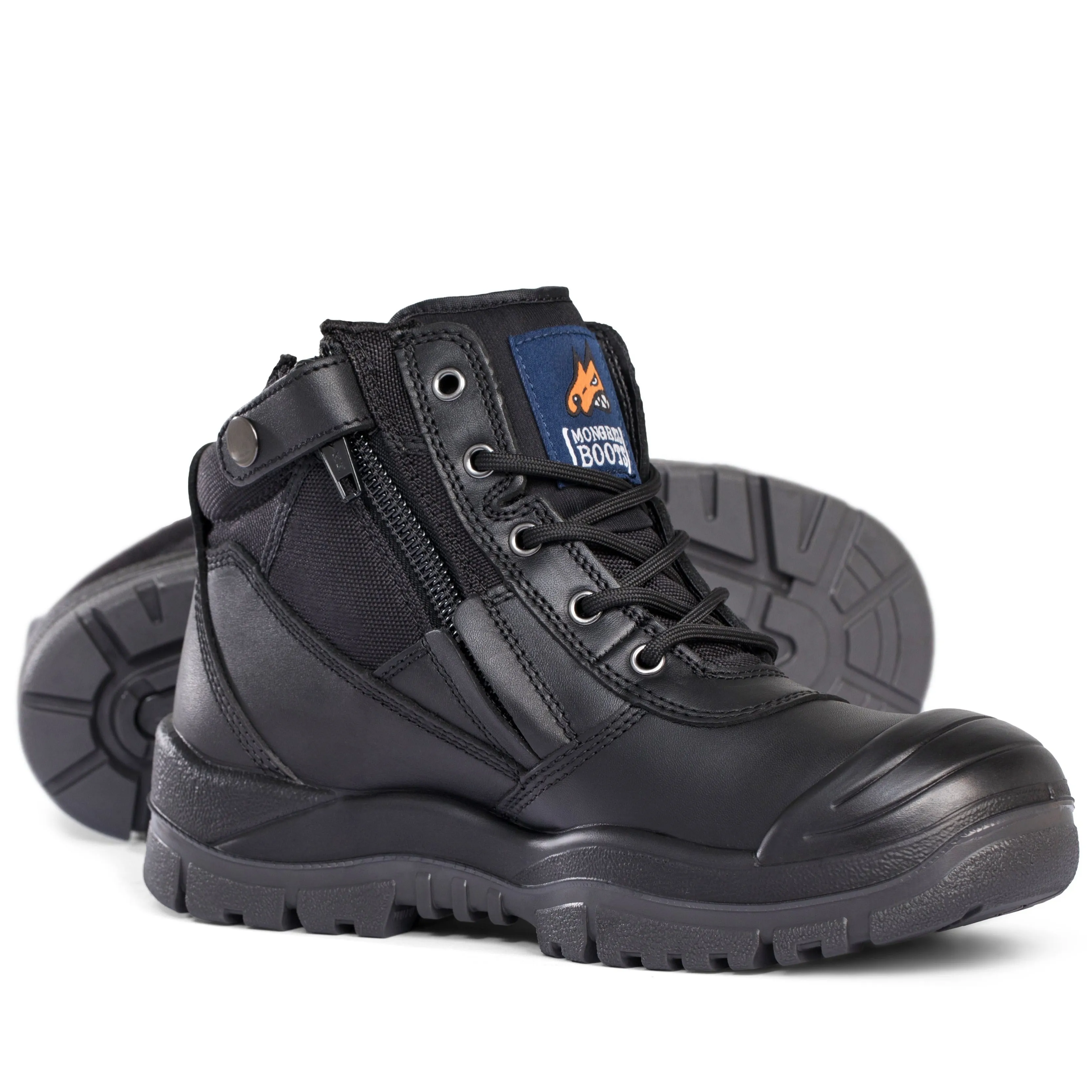 Mongrel - Black Low Leg Zip With Scuff Cap