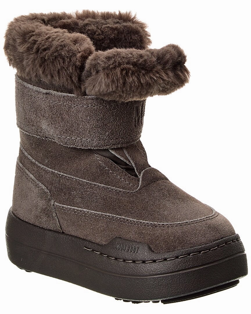 Supportive Comfort Comfort Frame Moon Boot Jr Park Strap Suede Boot