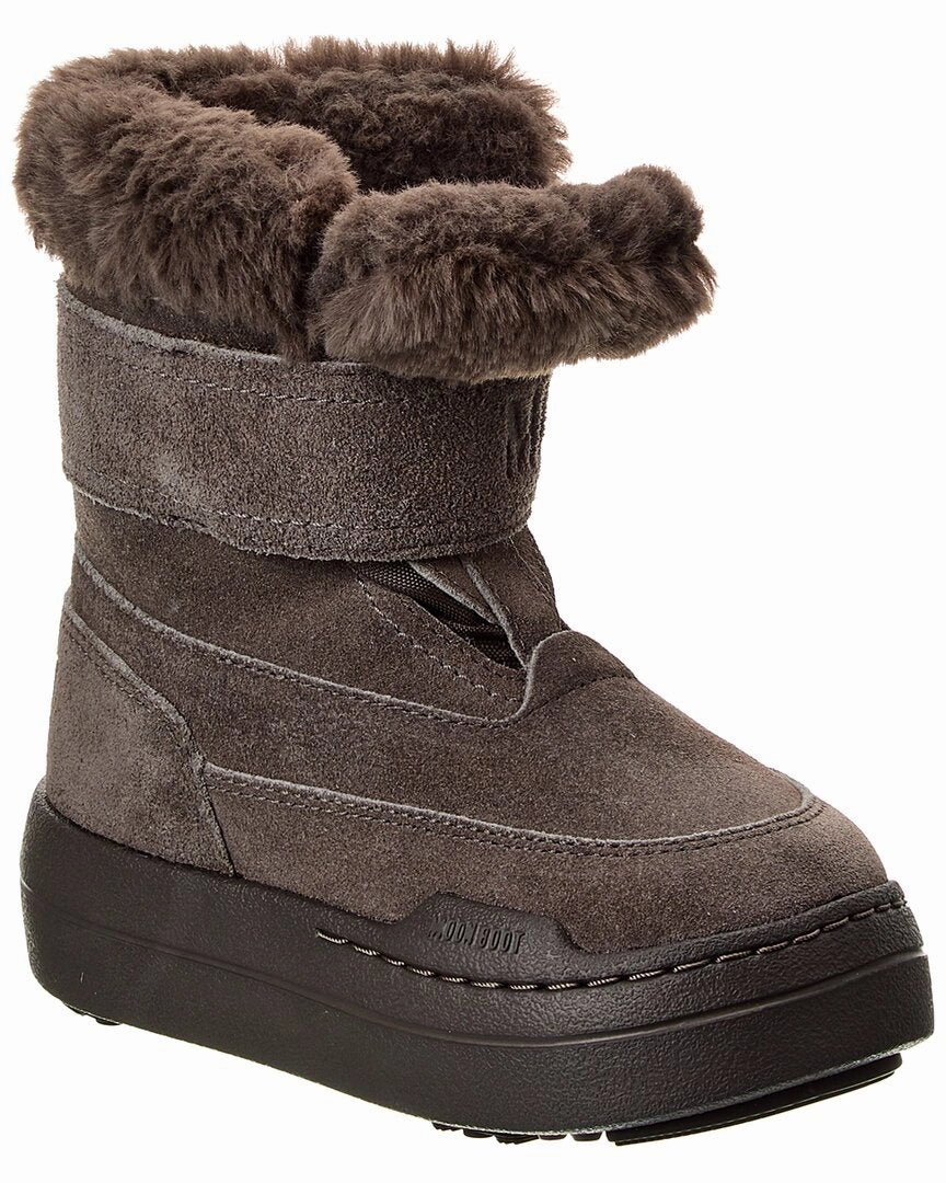 Resilient Outsole Reactive Ride Moon Boot Jr Park Strap Suede Boot